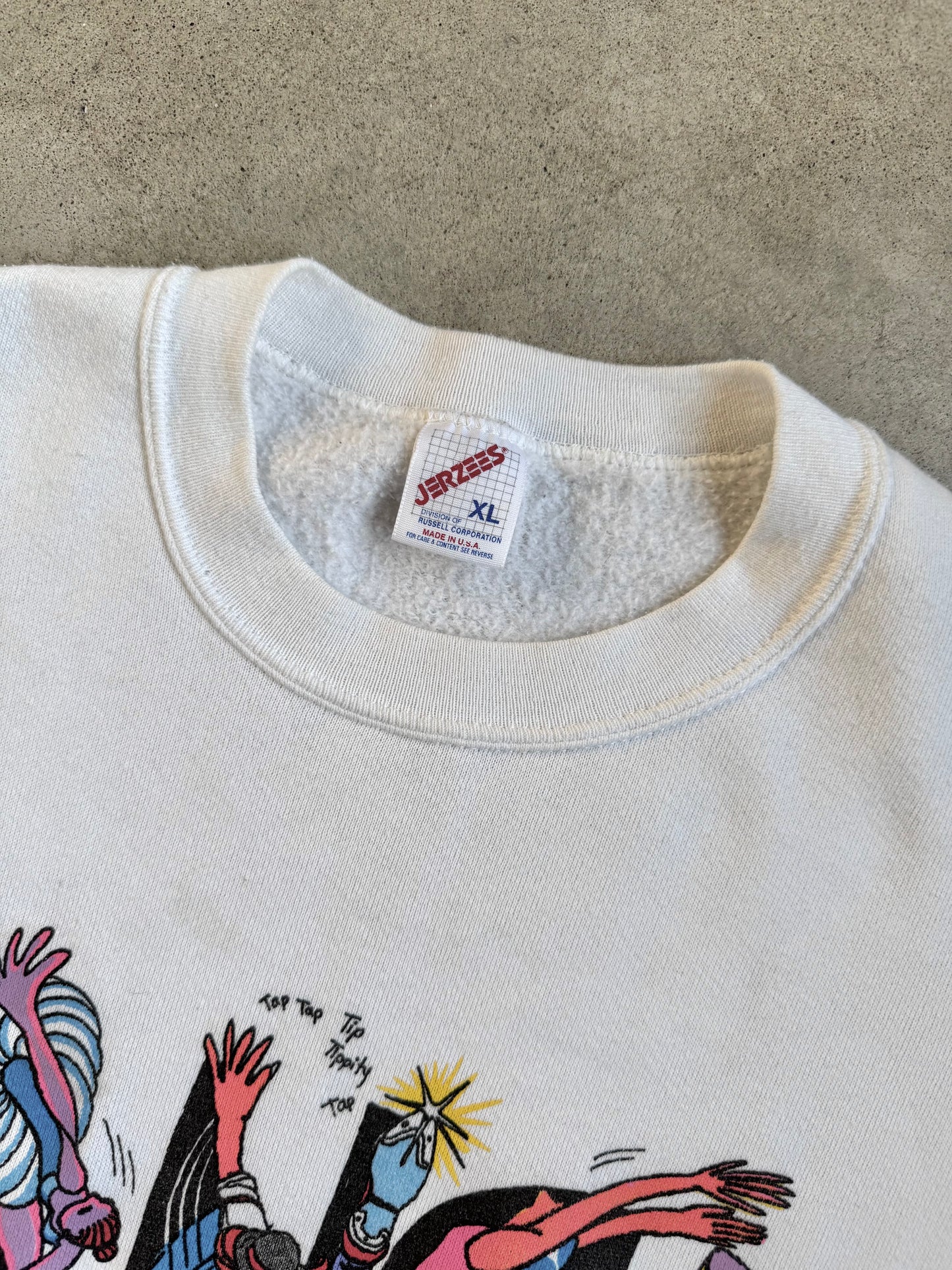 Vintage 1990s Vaughan "DANCE" Graphic Crewneck Sweatshirt | XL