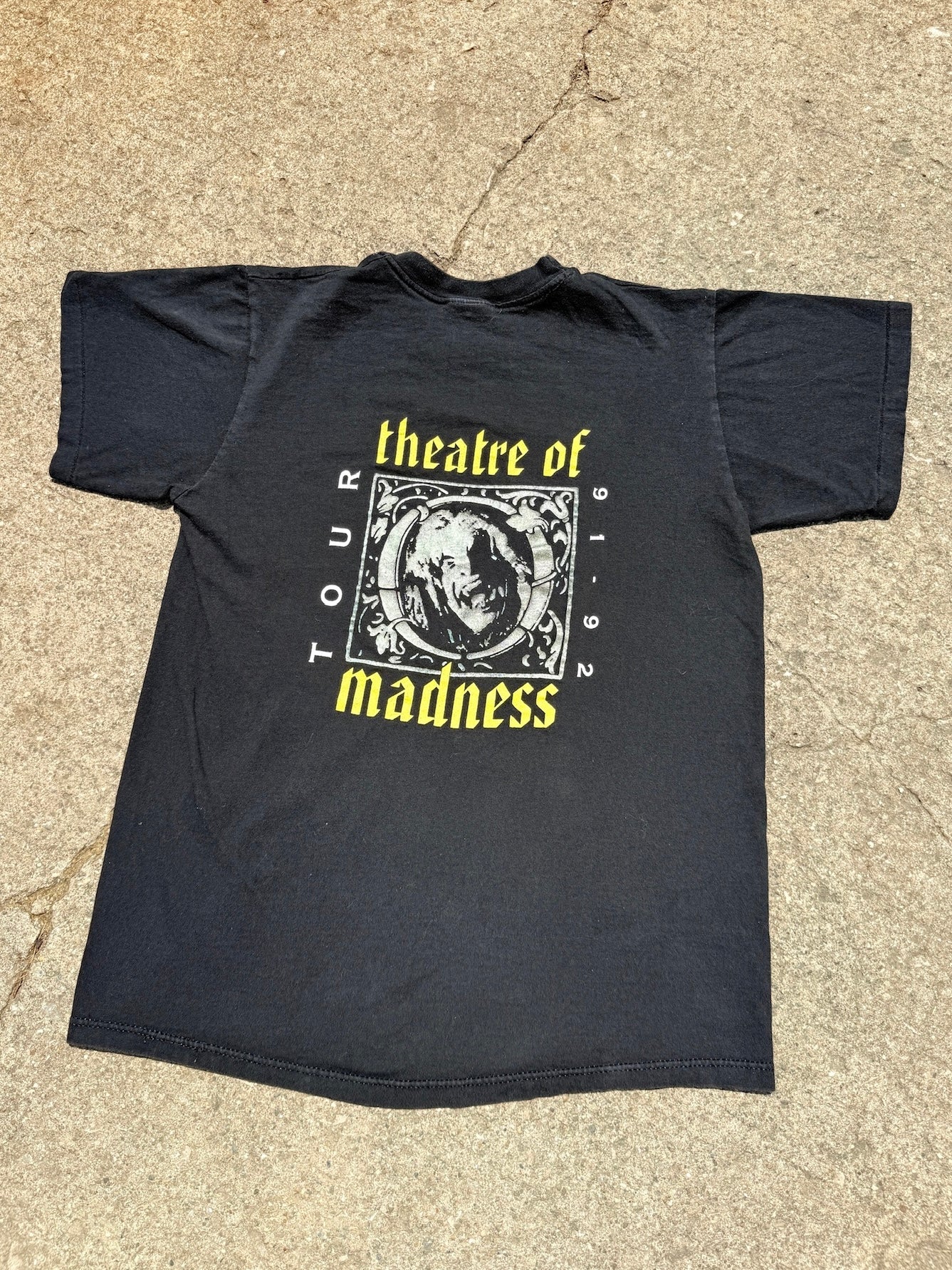 Vintage 1991/92 Ozzy Osbourne Theatre of Madness Tour Black Band Tee | Medium