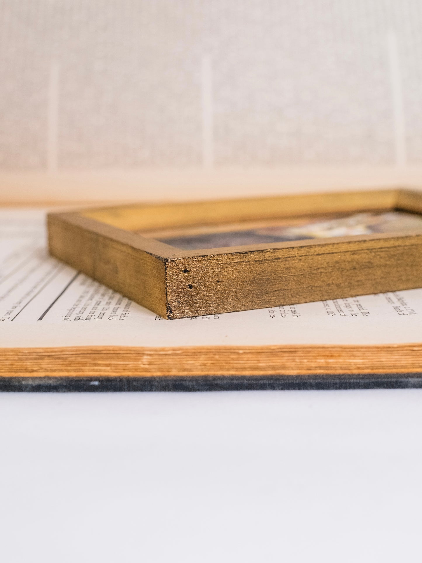 Vintage Framed Terrier Dog Oil on Canvas Painting