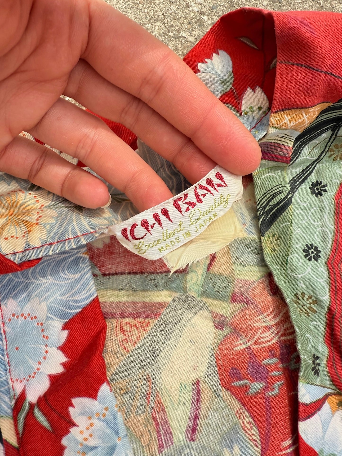 Vintage Ichiban Floral Floor Length House Coat | L/XL