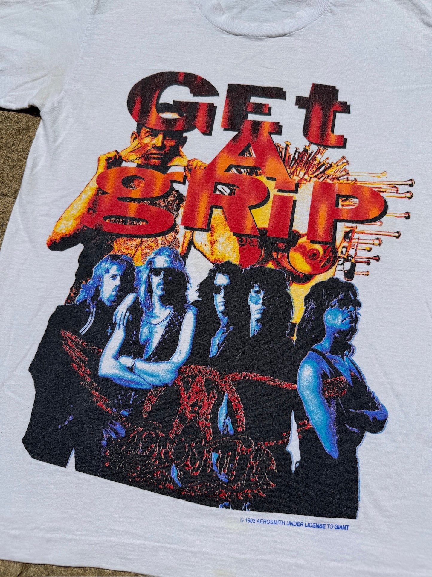 Vintage 1993 Aerosmith Get a Grip Album Graphic Tee | Medium
