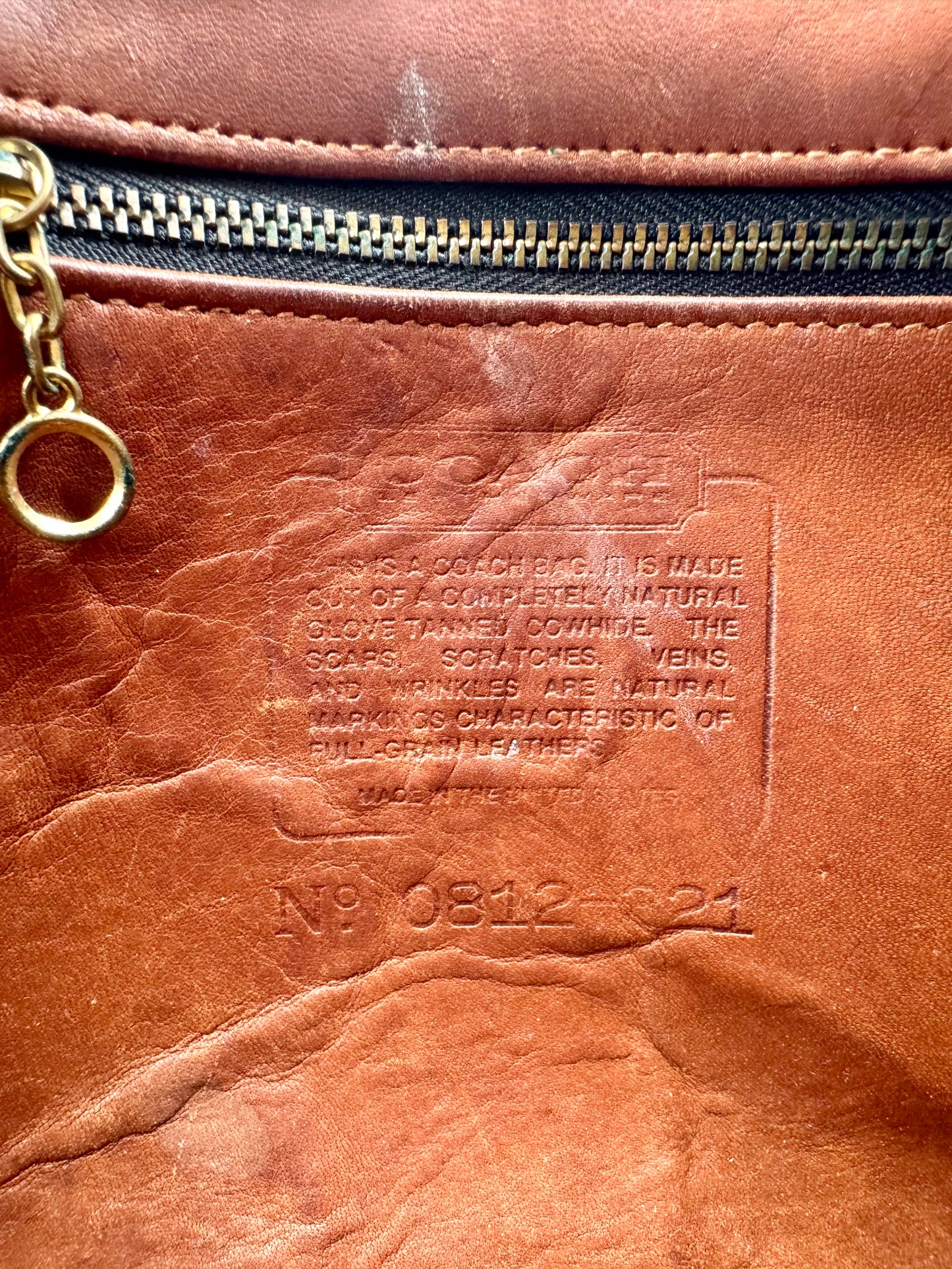 Vintage Coach Cooper Zip Bag | Style. No 9922
