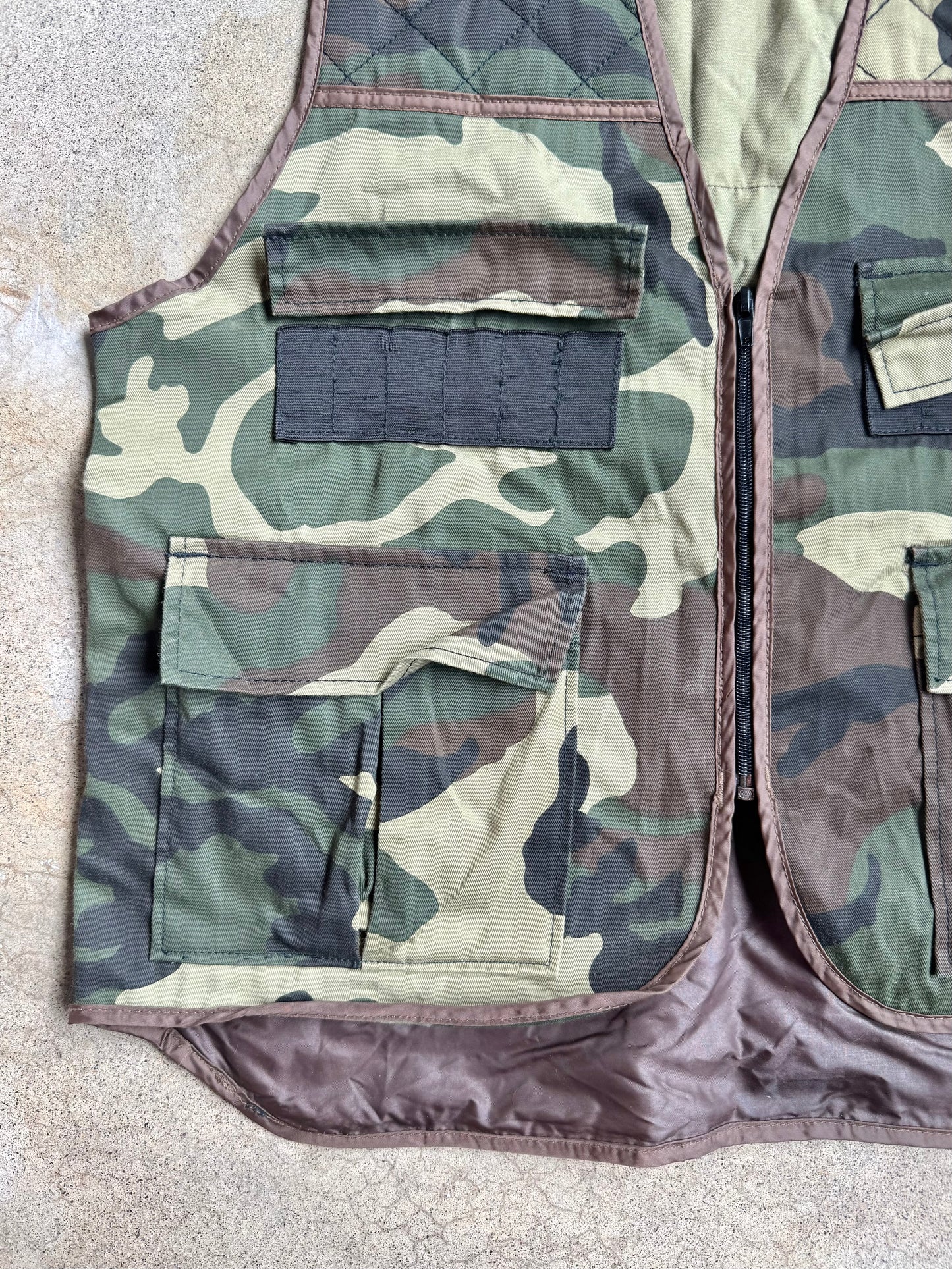 Vintage 1990s Northwest Territory Camo Hunting Vest | Large