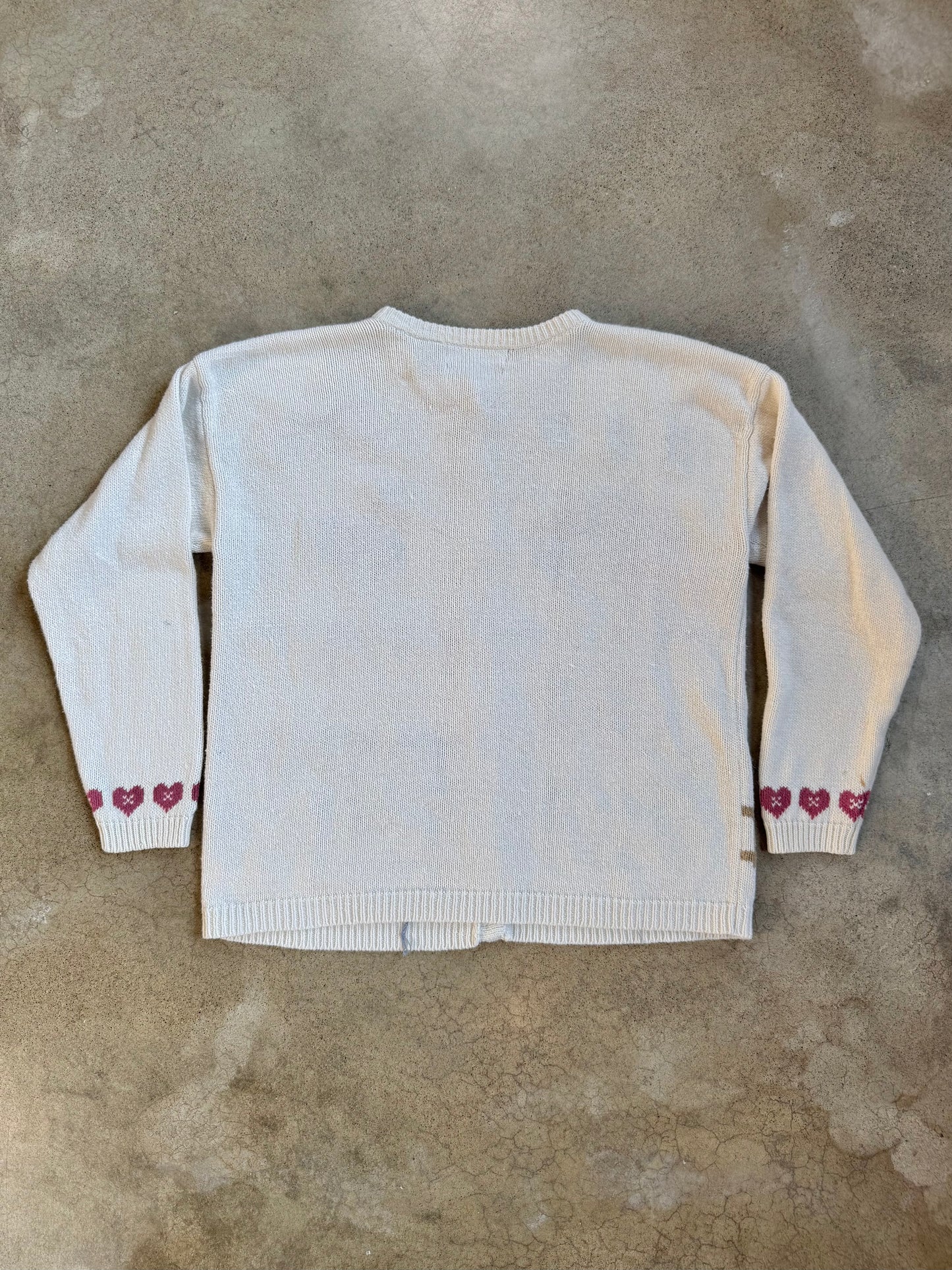 Vintage 1990s Northern Isles Hand-Embroidered Farm Animal Cardigan | Large