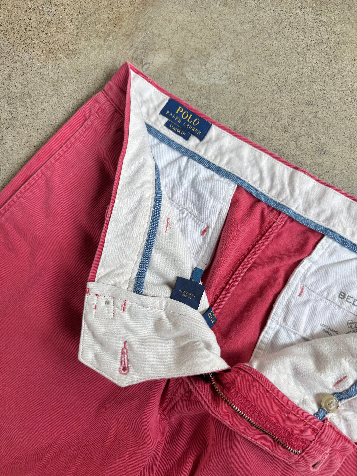 Vintage 1990s Polo Ralph Lauren Cotton Bedford Chino Pants | Waist 34”