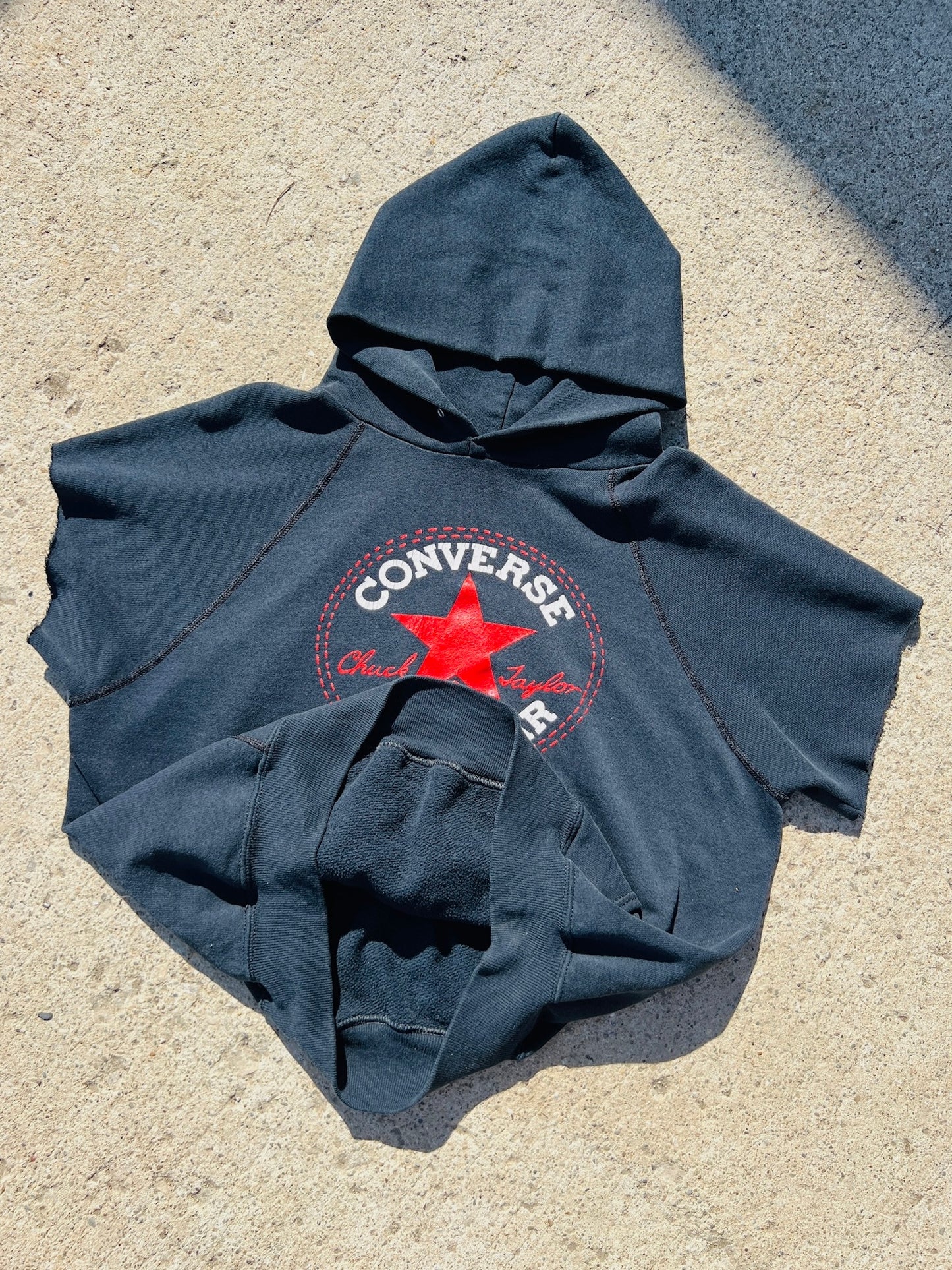 Vintage 1990s Converse Cut-Off Hoodie | Medium