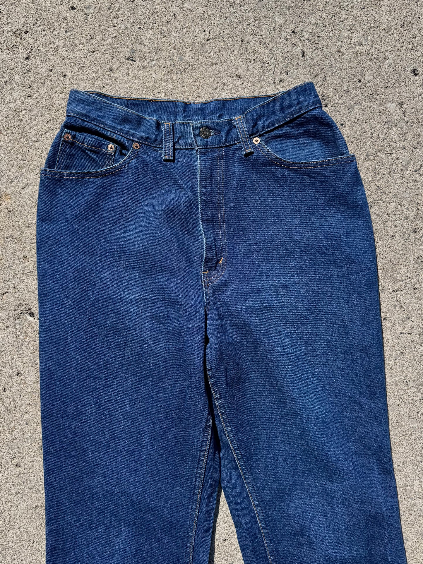 Vintage 1980s Levi’s 505 High-Waisted Dark Wash Jeans | Waist 29”