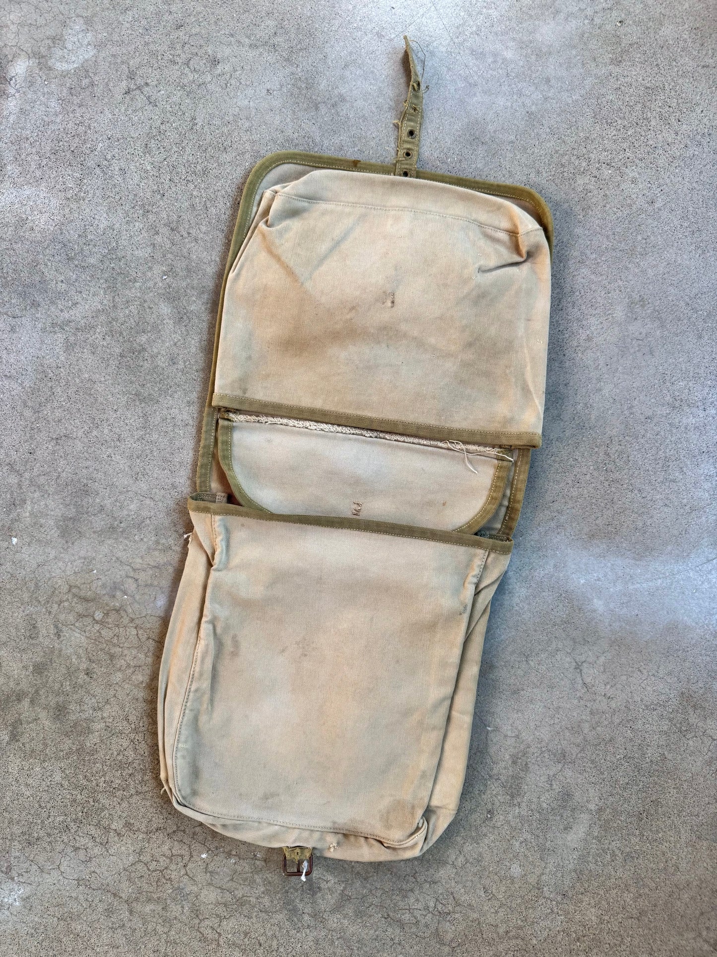 Antique 1900s Military Issue Canvas "OHIO" Haversack Bag