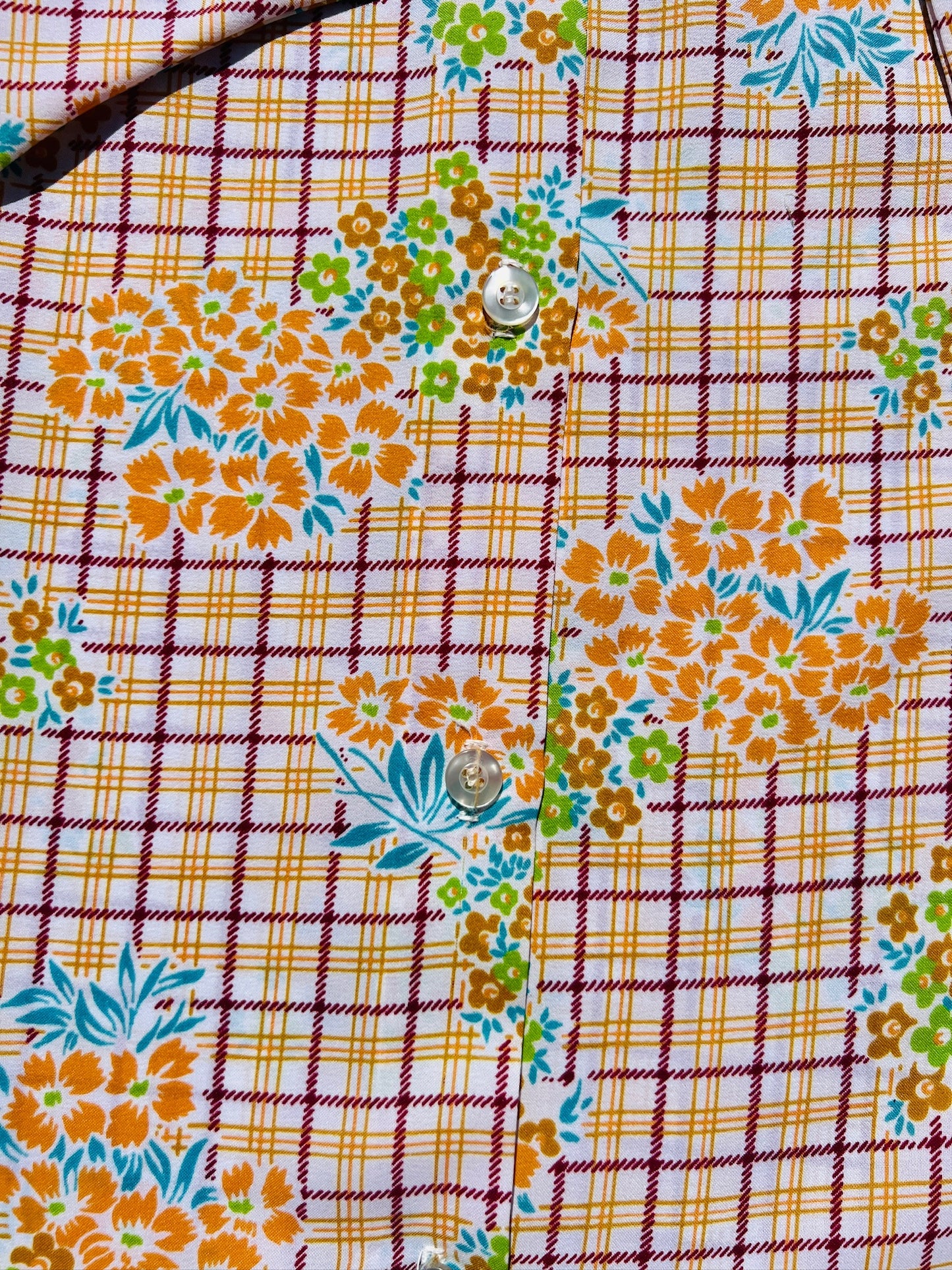 Vintage 1970s Jami Originals Floral Tie Neck Bow Blouse | S/M
