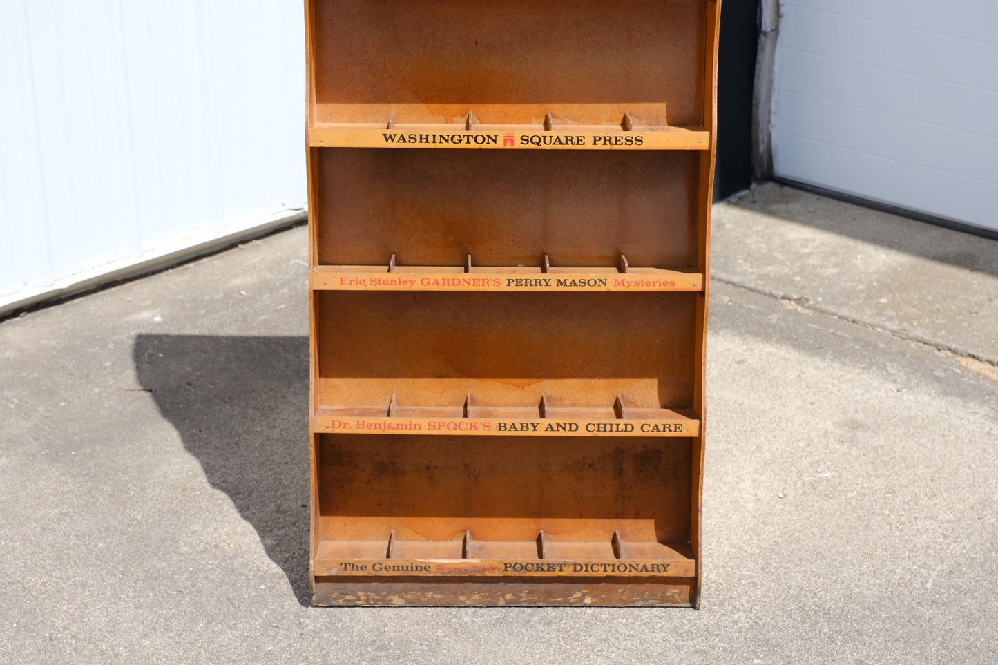 Vintage “Pocket Book” Display Shelf