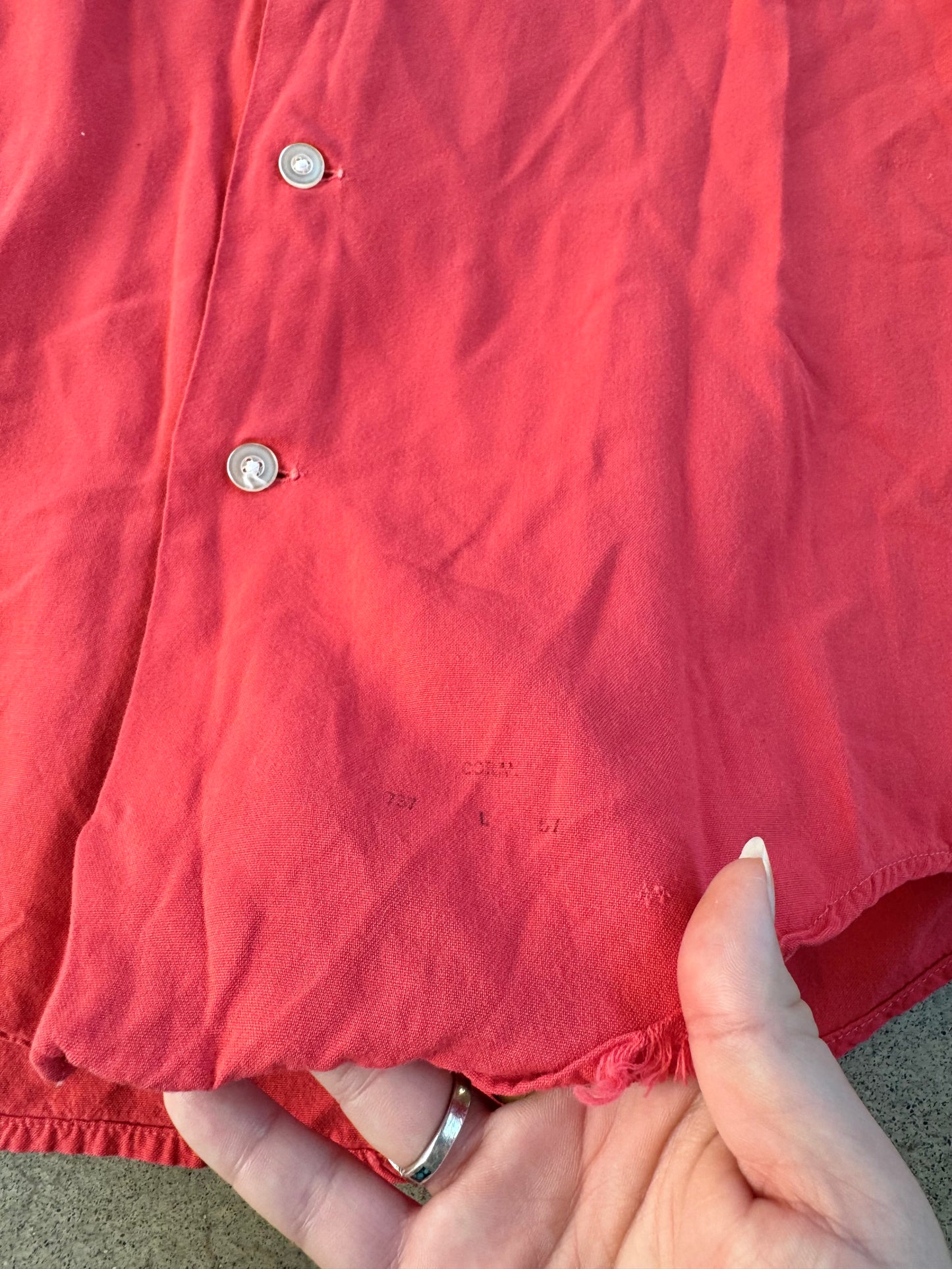 Vintage 1950s Marlboro Sportswear "Lou Meliska Pontiac" Chainstitch Embroidered Shirt | Large