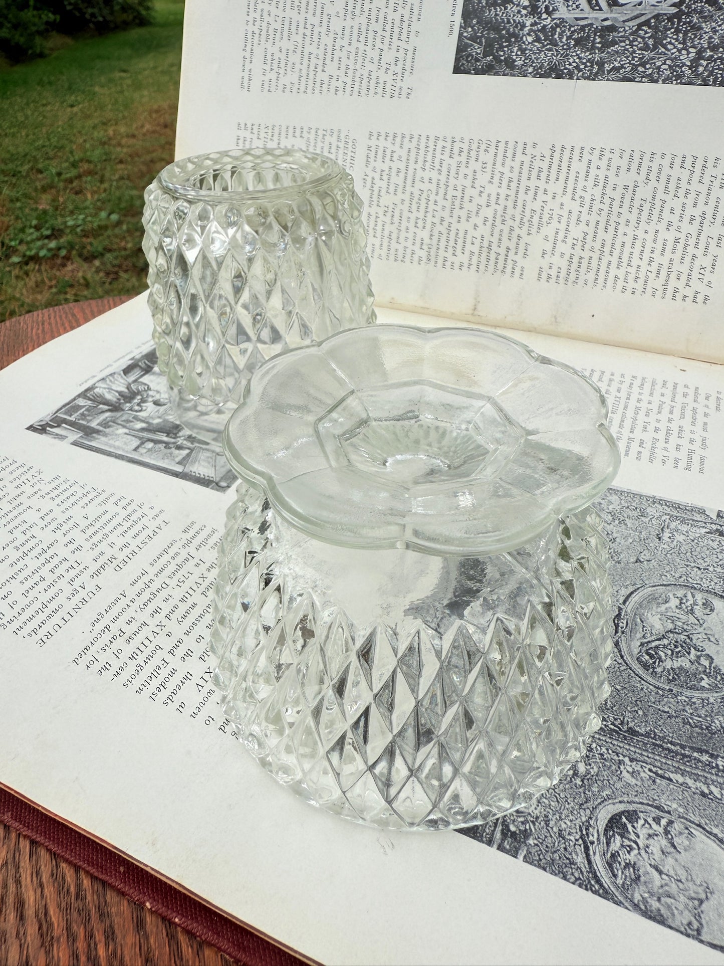 Vintage 1960s Indiana Glass Diamond Fairy Light