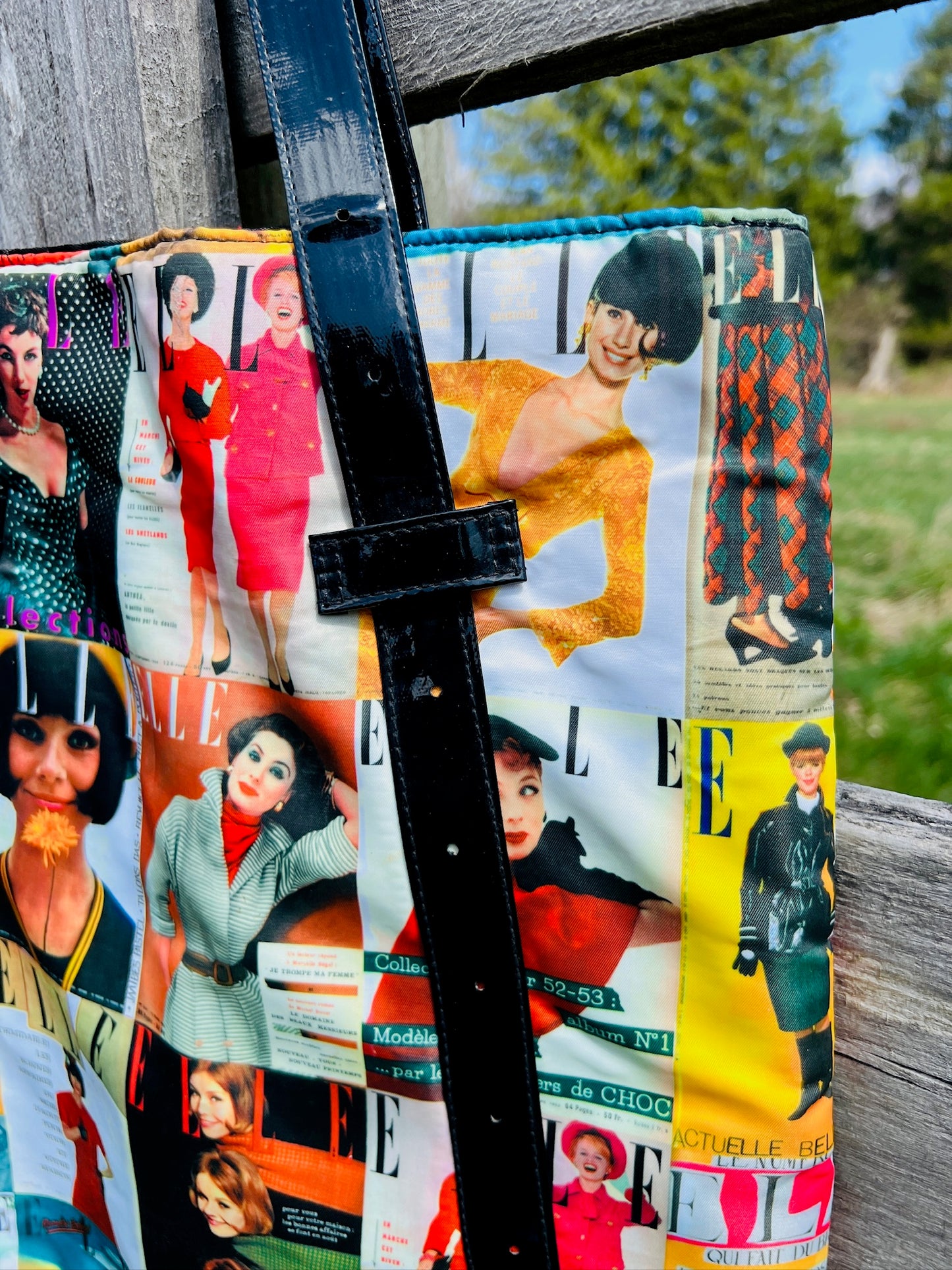 Vintage Elle Magazine Cover Tote Bag