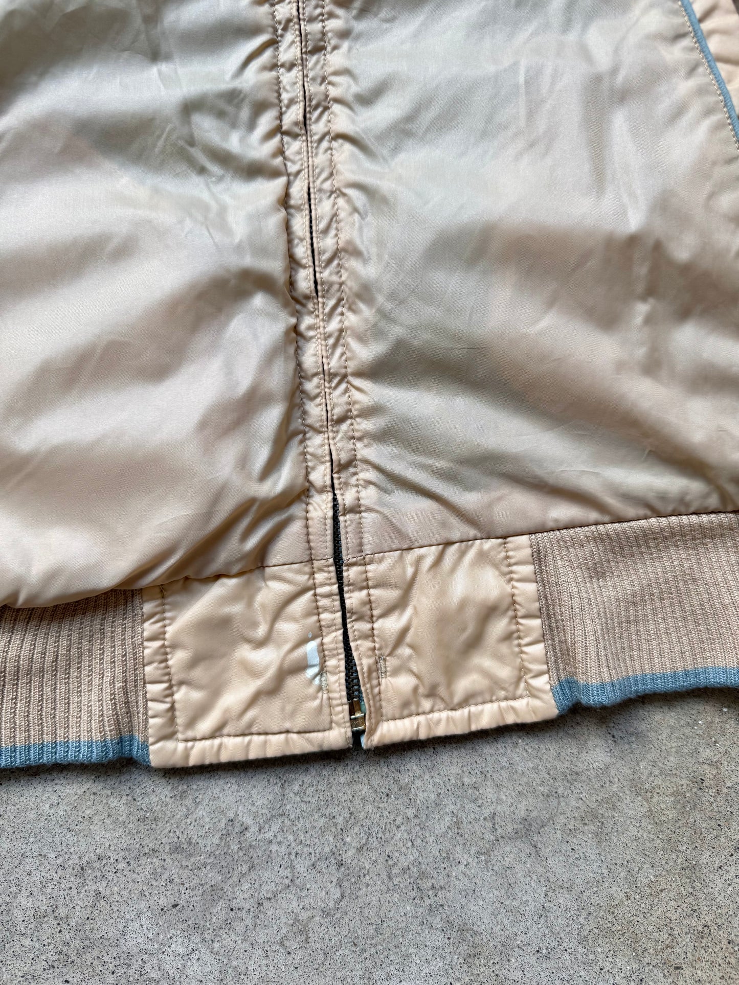 Vintage 1970s/80s JCPenney Active Reversible Zip-Up Windbreaker Jacket | Large