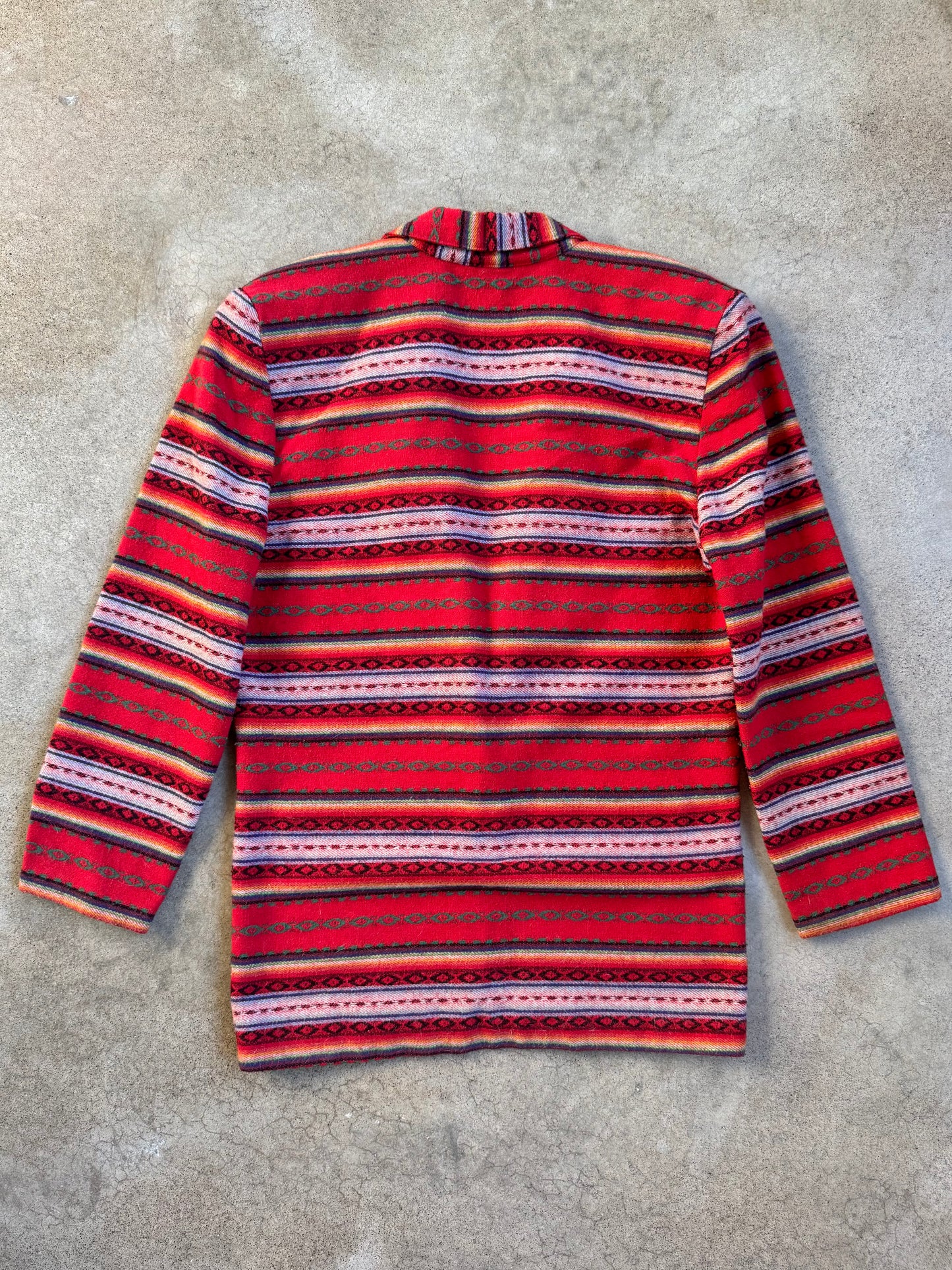 Vintage 1980s Leger Southwestern Wool-Blend Blazer | Medium