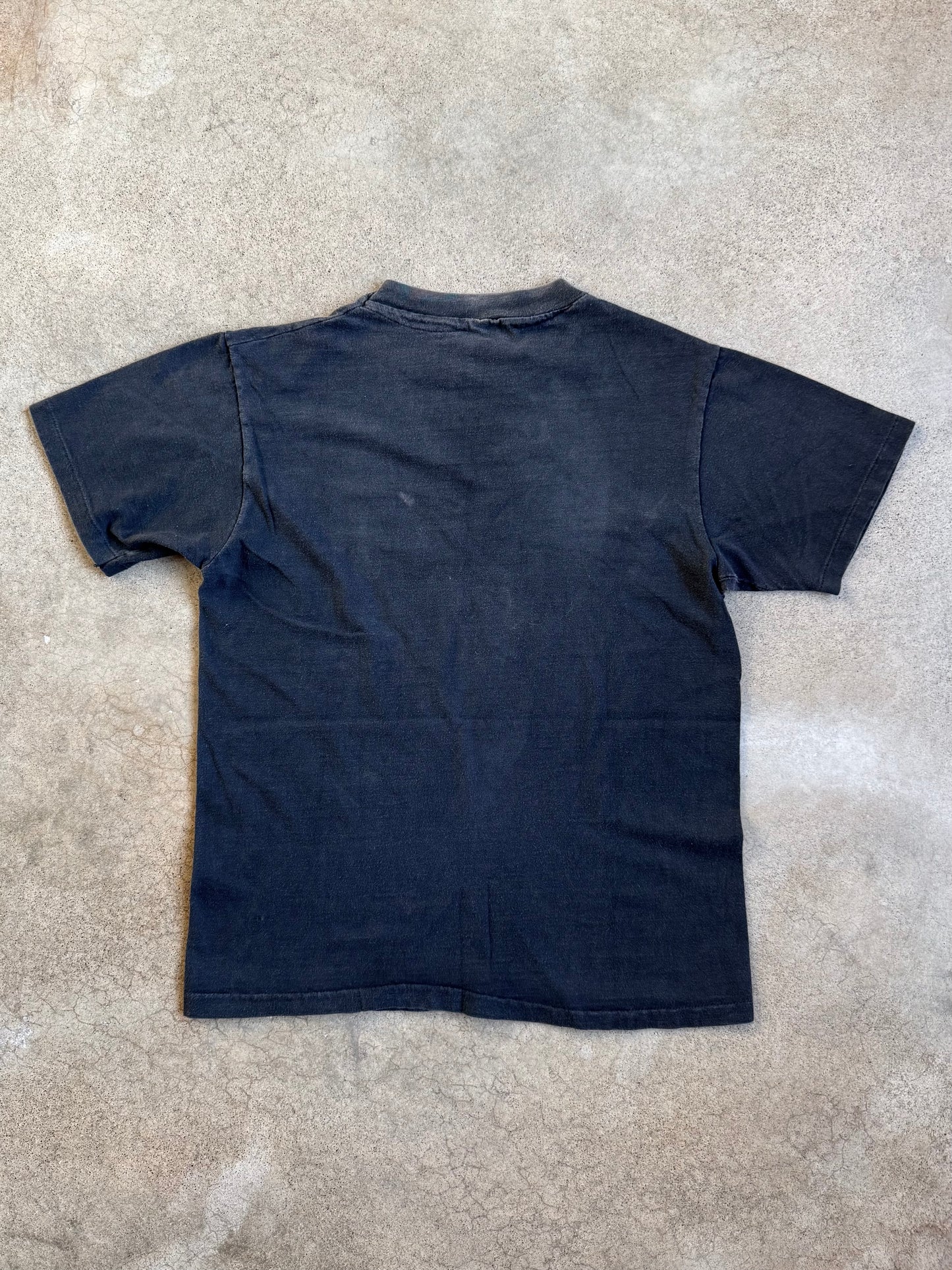 Vintage 1986 Original Aliens Movie Worn Black Graphic Tee | S/M