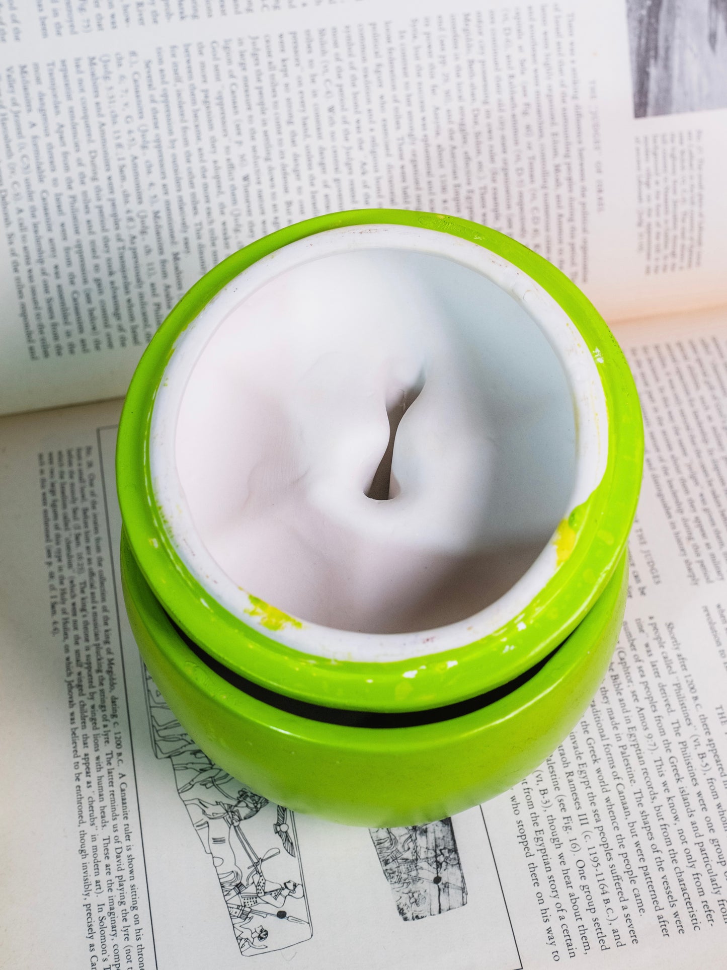 Vintage 1970s Ceramic Apple Canister