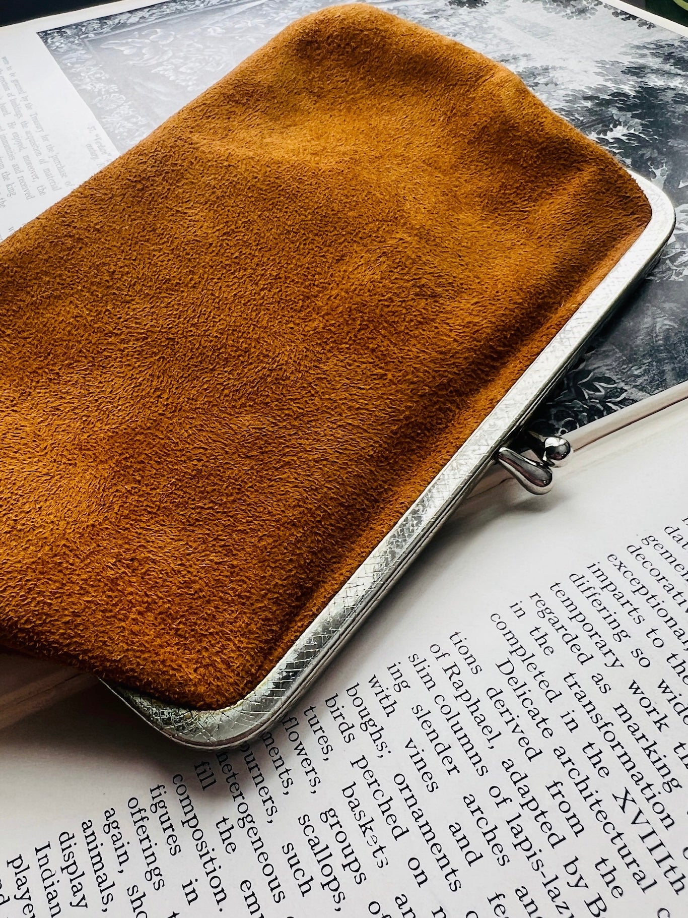 Vintage 1960s Suede Leather Wallet