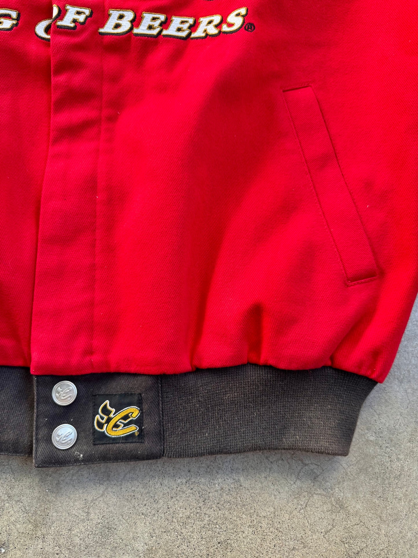 Vintage Chase Authentics NASCAR Autographed Dale Earnhardt Jr. Budweiser Racing Jacket | Large