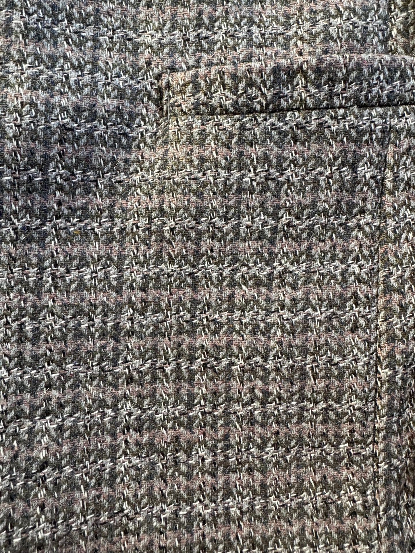 Vintage 1980s Public Notices Grey Wool Tweed Sport Coat | 40