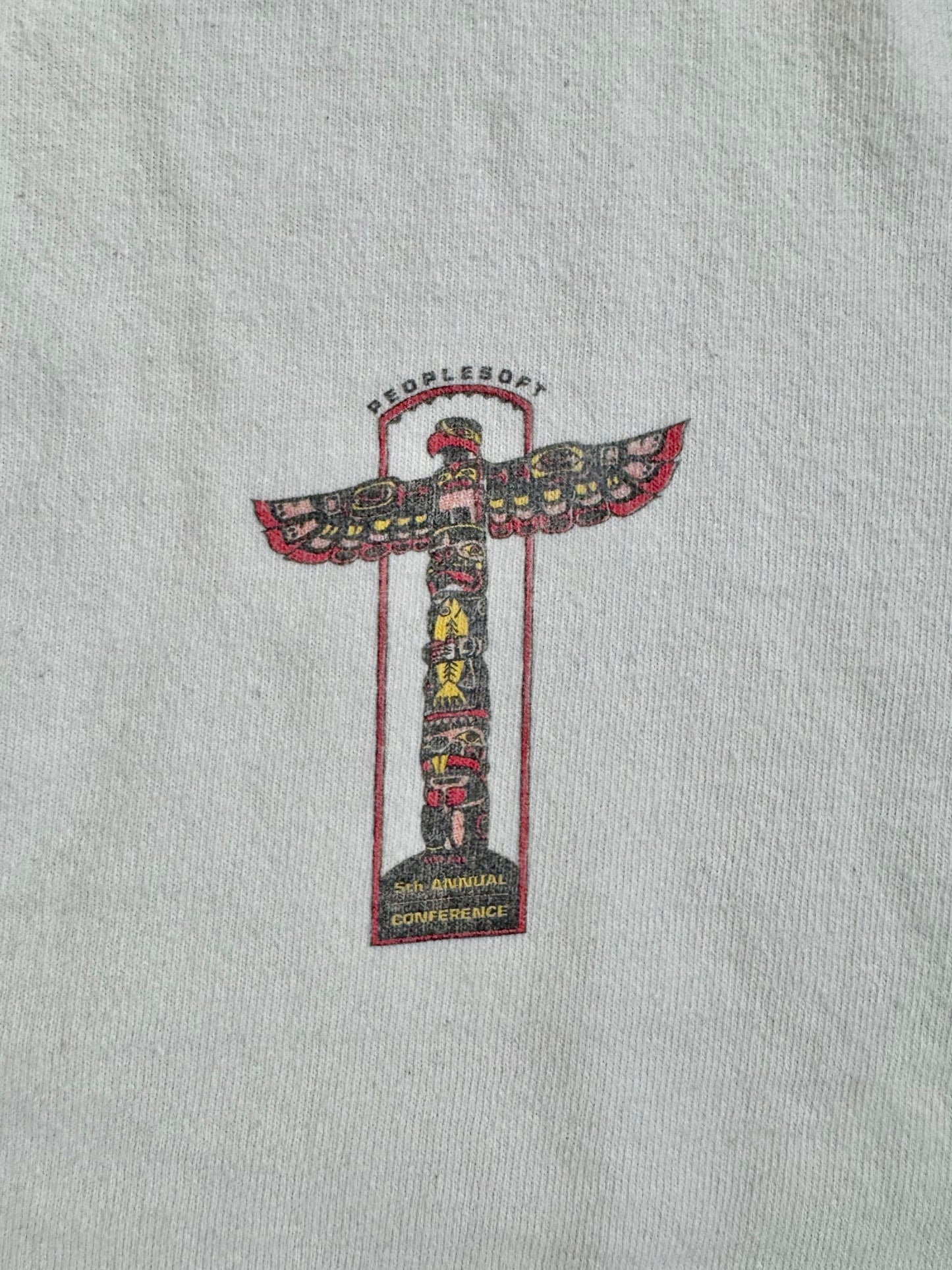 Vintage 1990s PeopleSoft Conference Two-Tone Cotton Henley Tee | XL