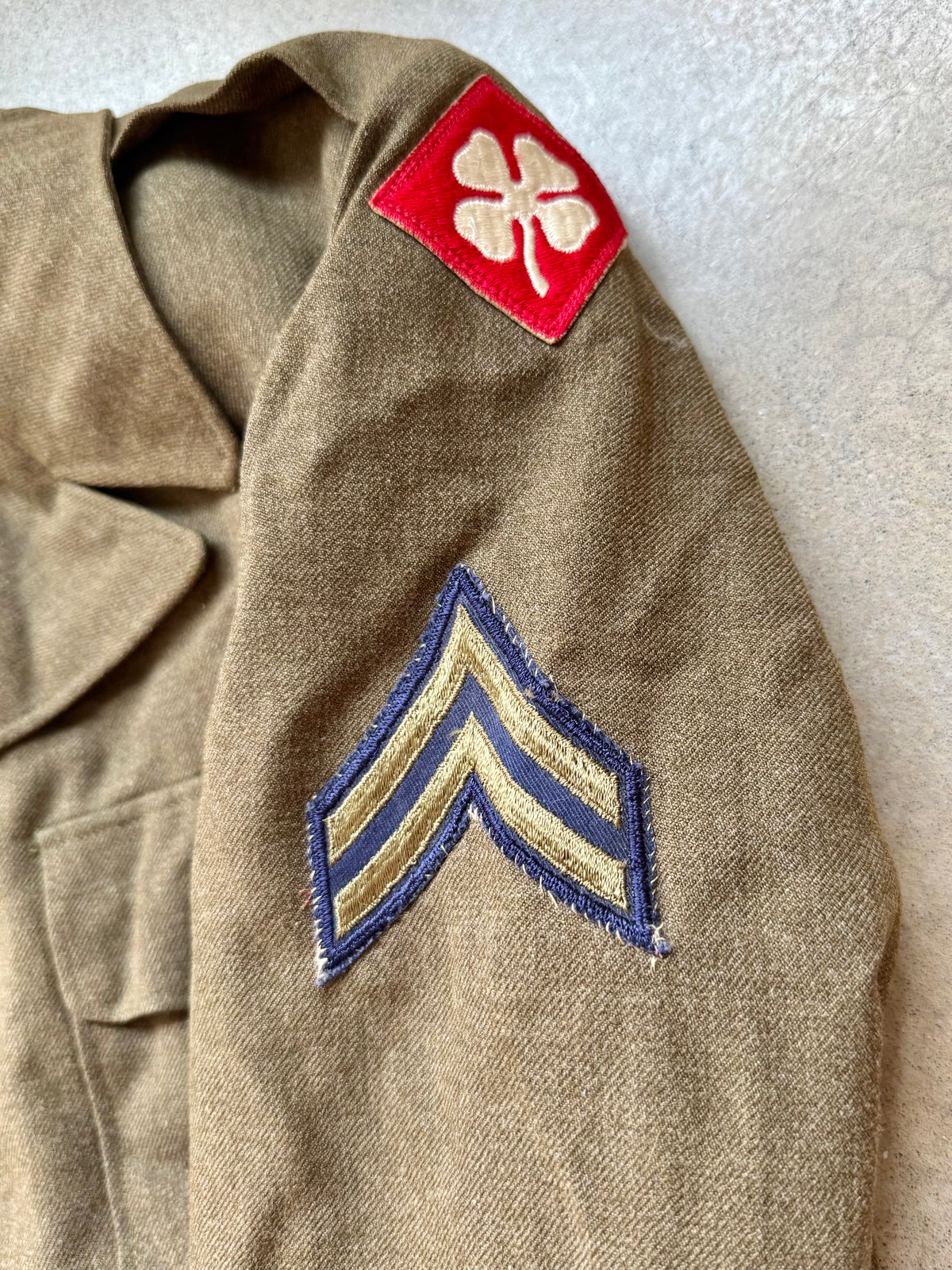 Vintage 1950s Military U.S. Army Wool Ike Jacket | 38R