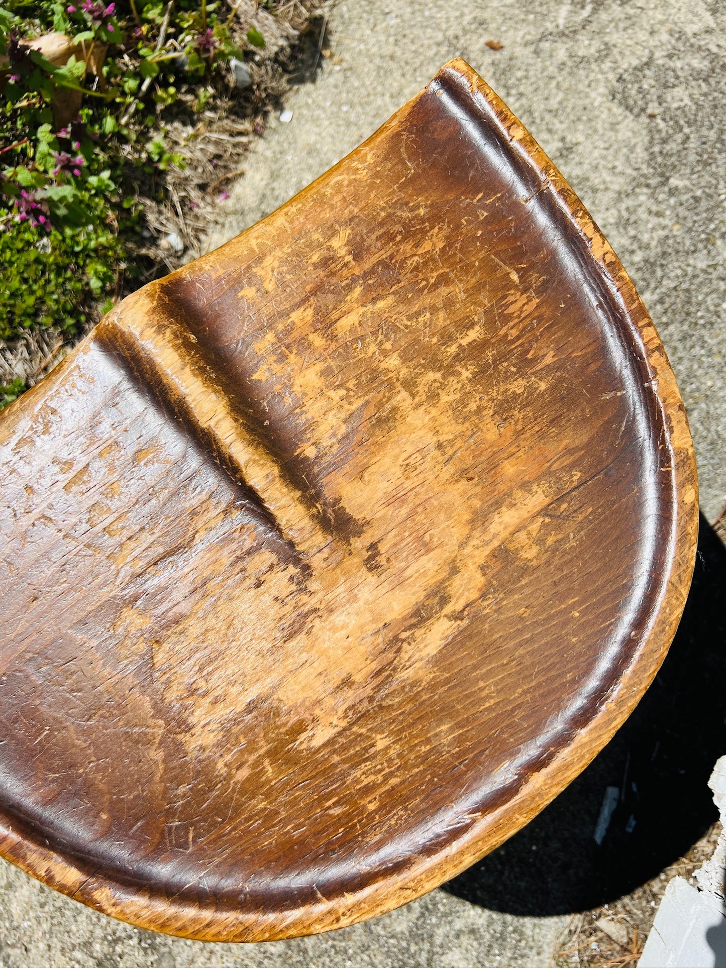 Primitive Wood Milking Stool