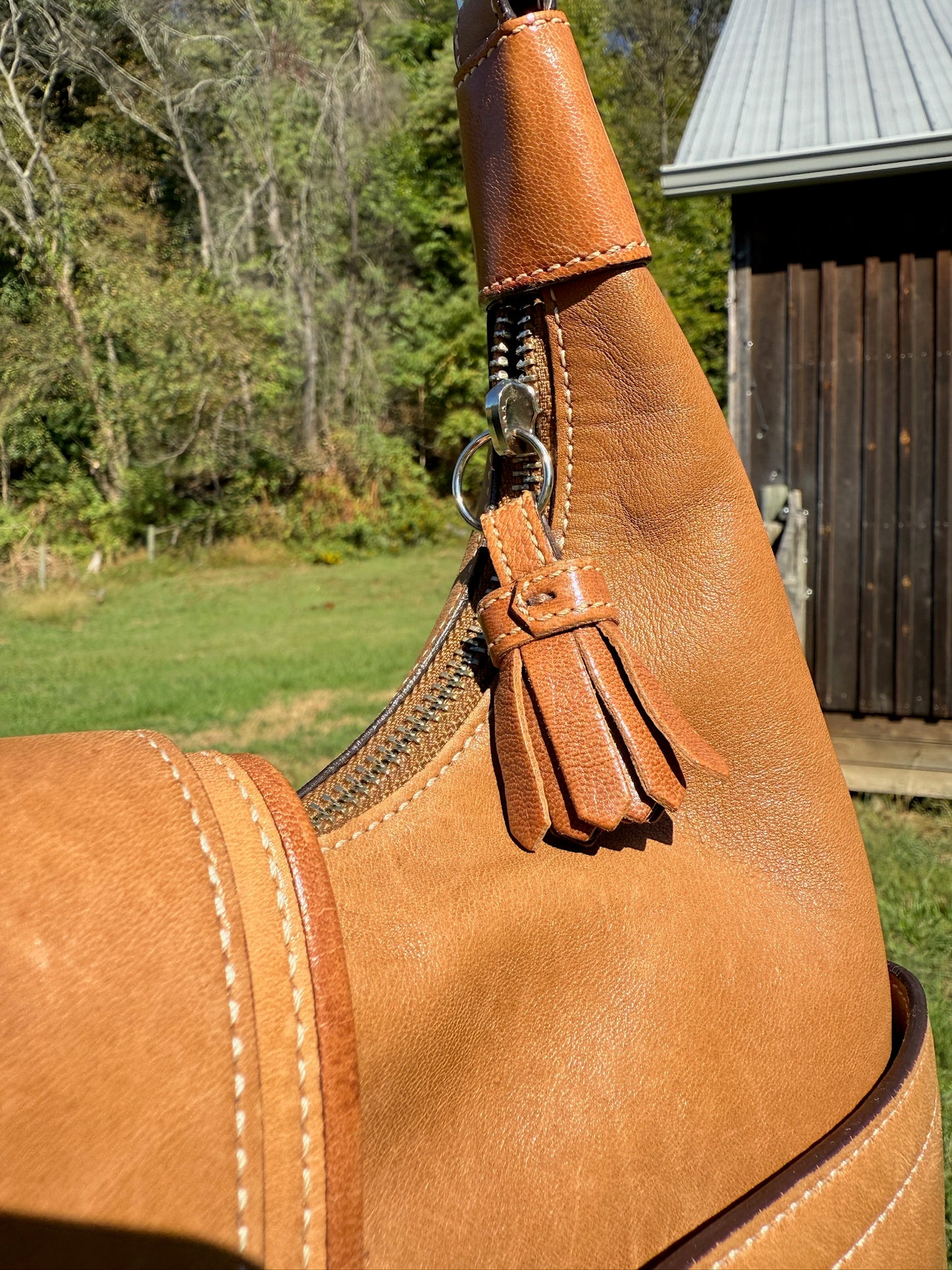 Vintage Coach Hamptons Soho Tan Leather Hobo Shoulder Bag | Style No. 7463