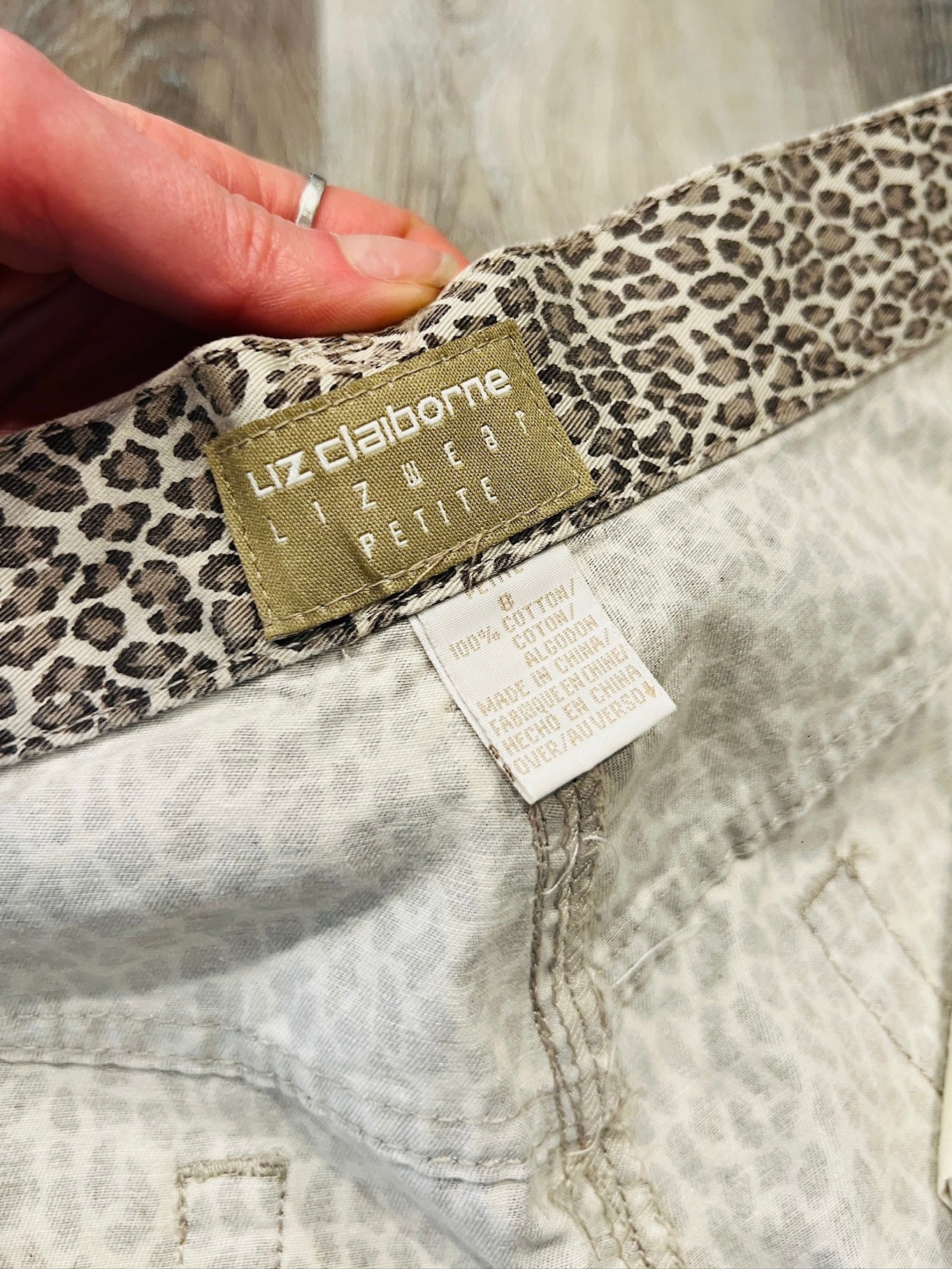 Vintage 1990s Liz Claiborne Cheetah Print Pants | Waist 29”