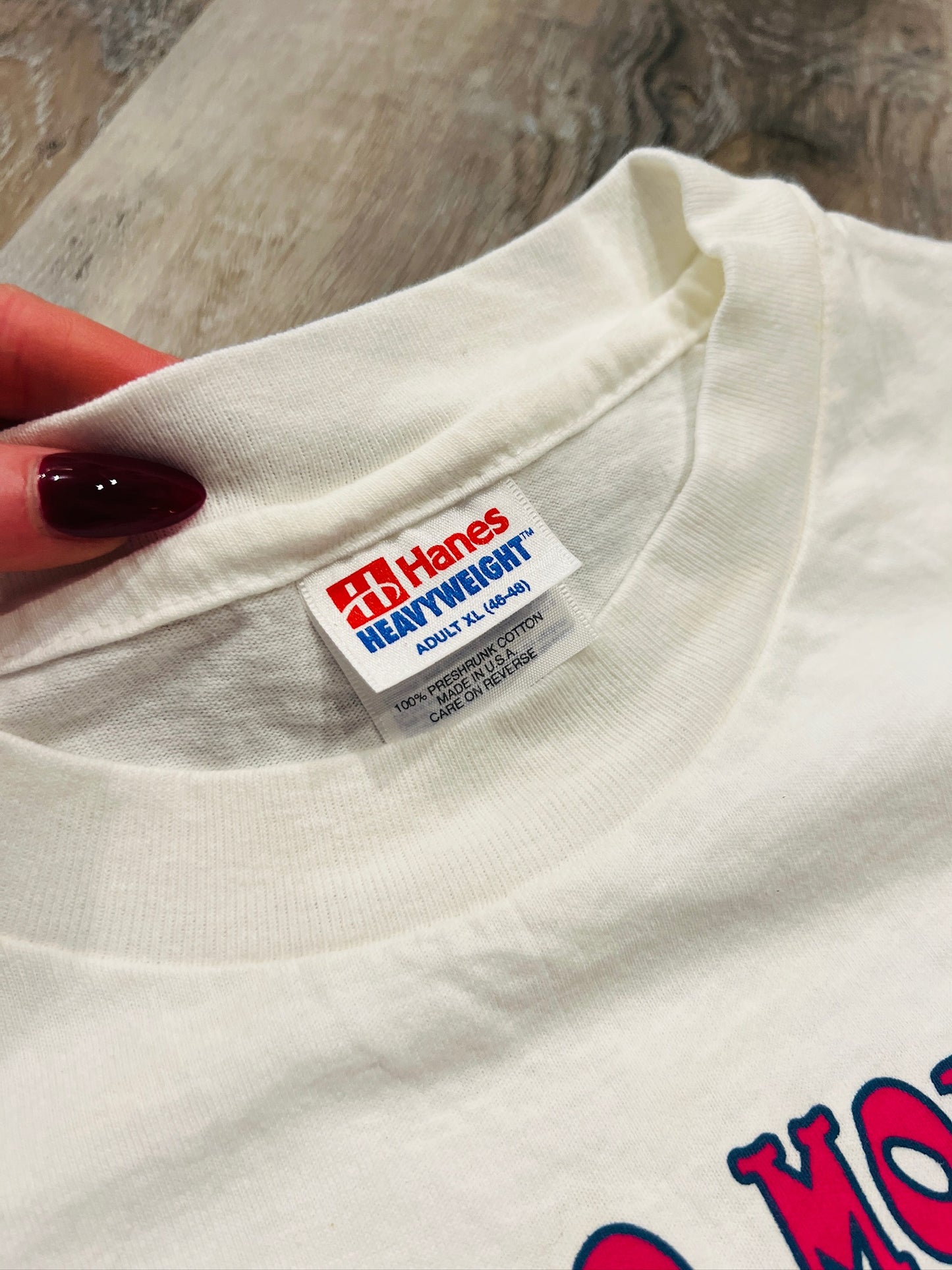 Vintage 1990s "I Don't Do Mornings" Cat Graphic Tee | XL