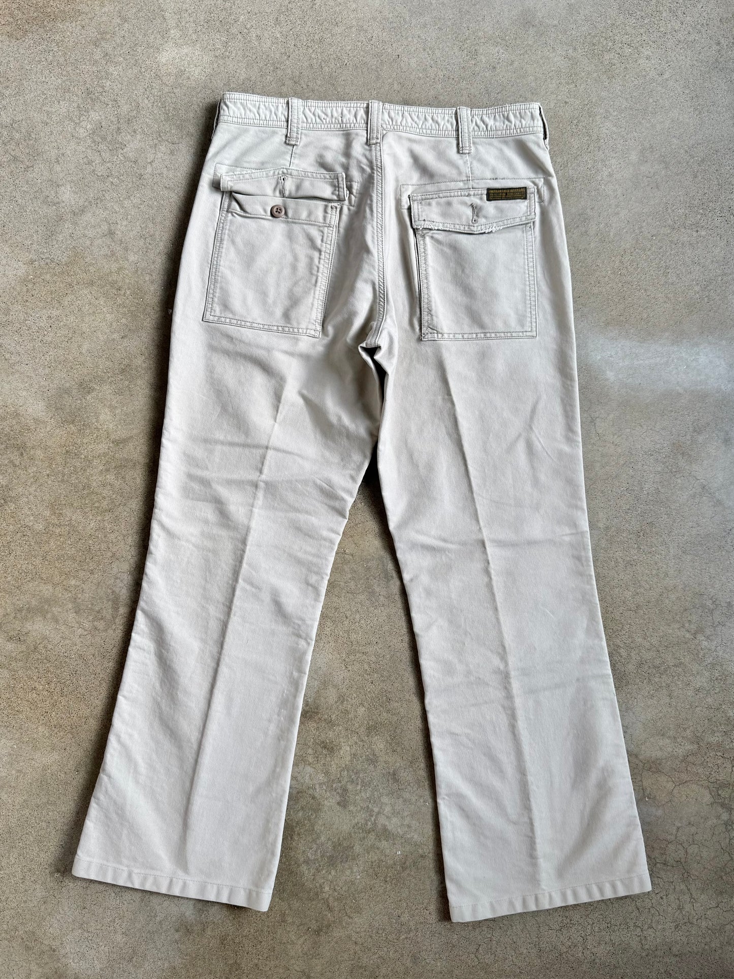 Vintage 1990s American Eagle Bootcut Cotton Khaki Pants | Waist 32”