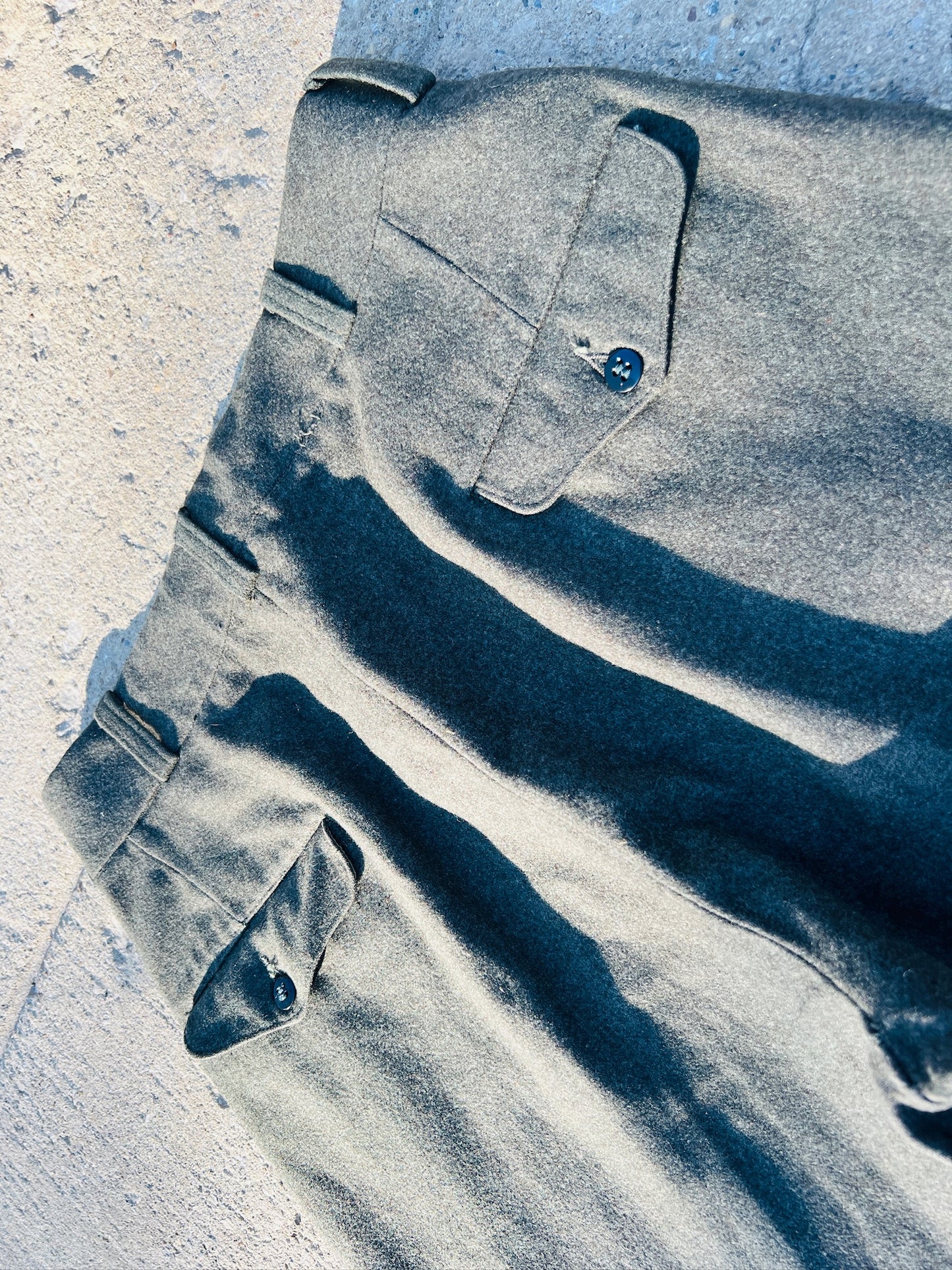 Vintage 1940s/50s Military Wool Trousers | Waist 30”