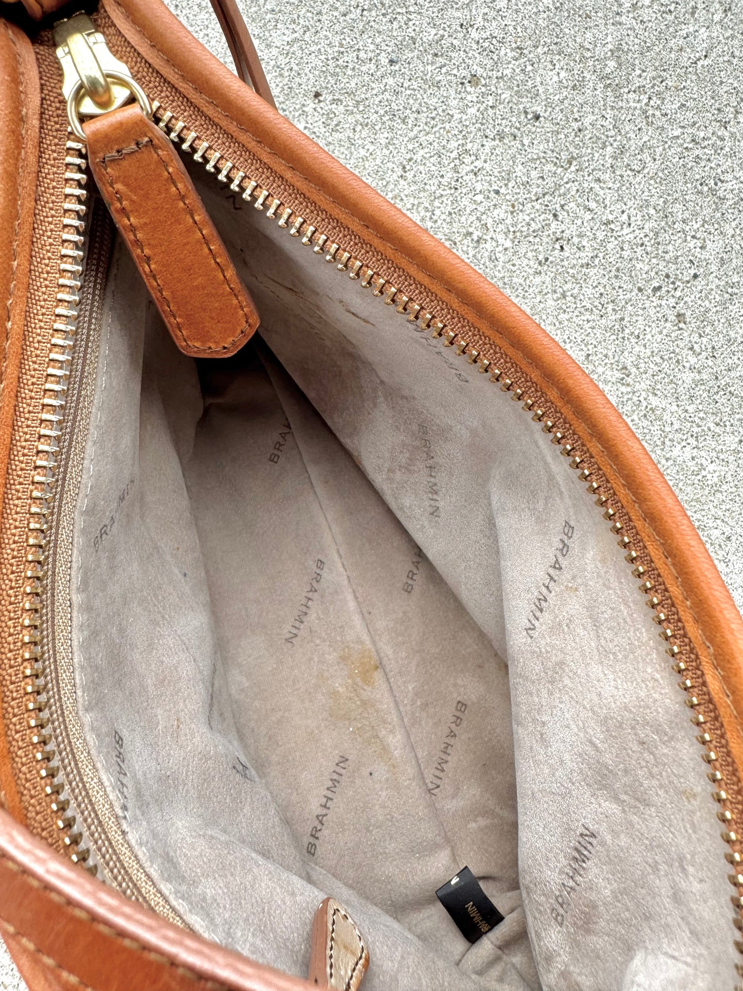 Vintage Brahmin Copa Cabana Embossed Leather Mini Shoulder Bag