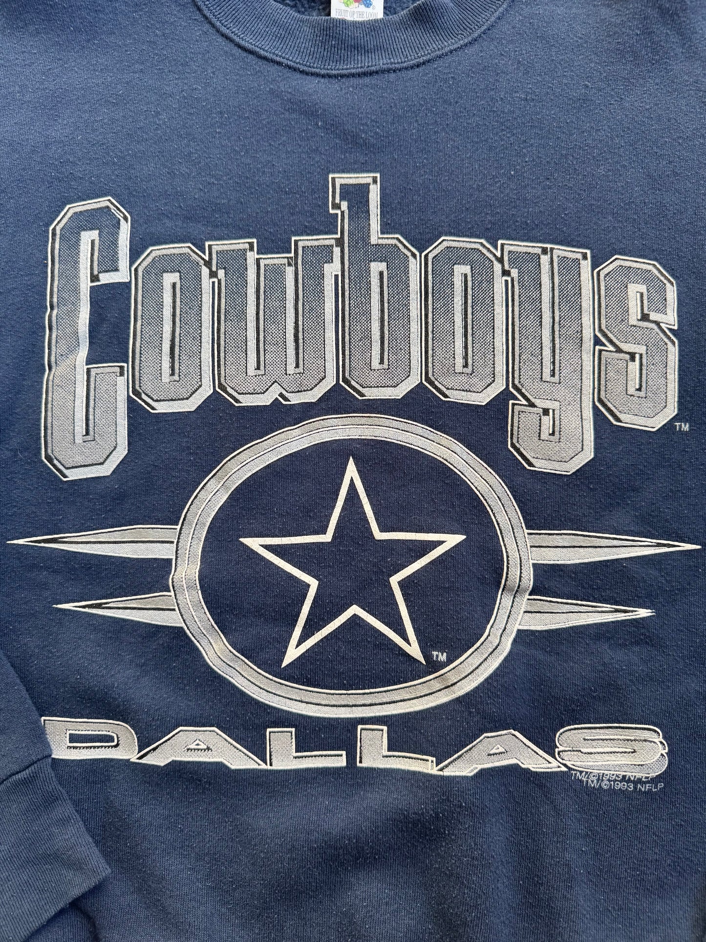 Vintage 1990s Dallas Cowboys Crewneck Sweatshirt | Large