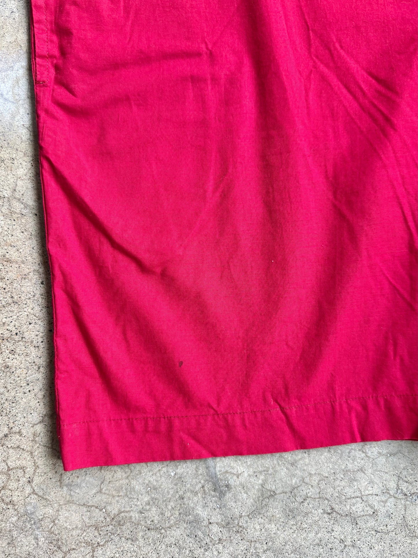 Vintage 1980s New Directions Red Embroidered Two-Piece Summer Set | Medium