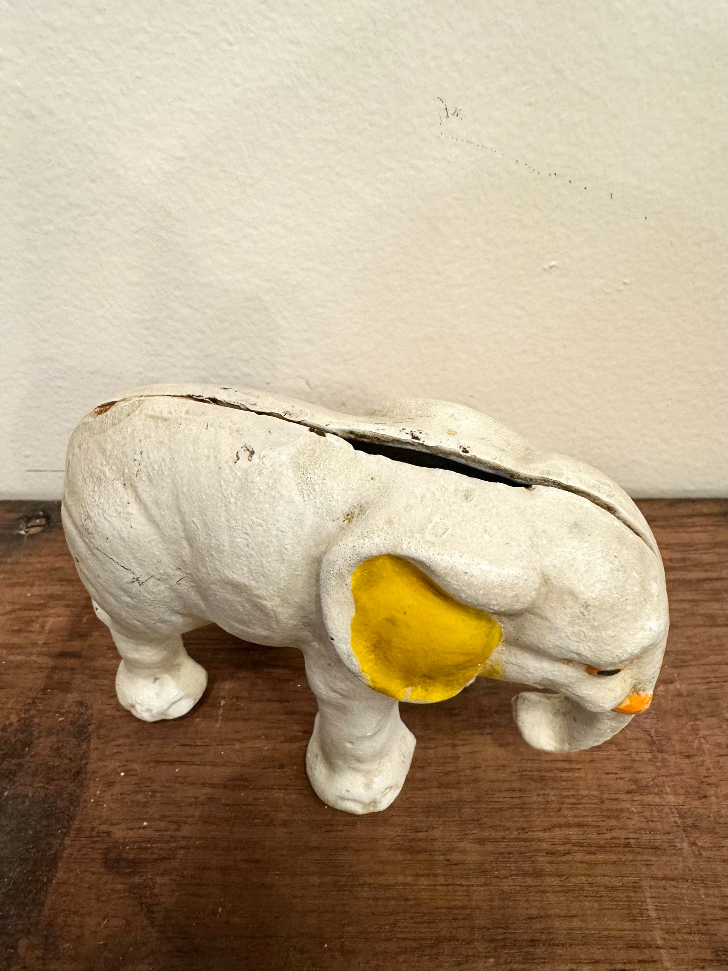 Antique Cast Iron Elephant Piggy Bank
