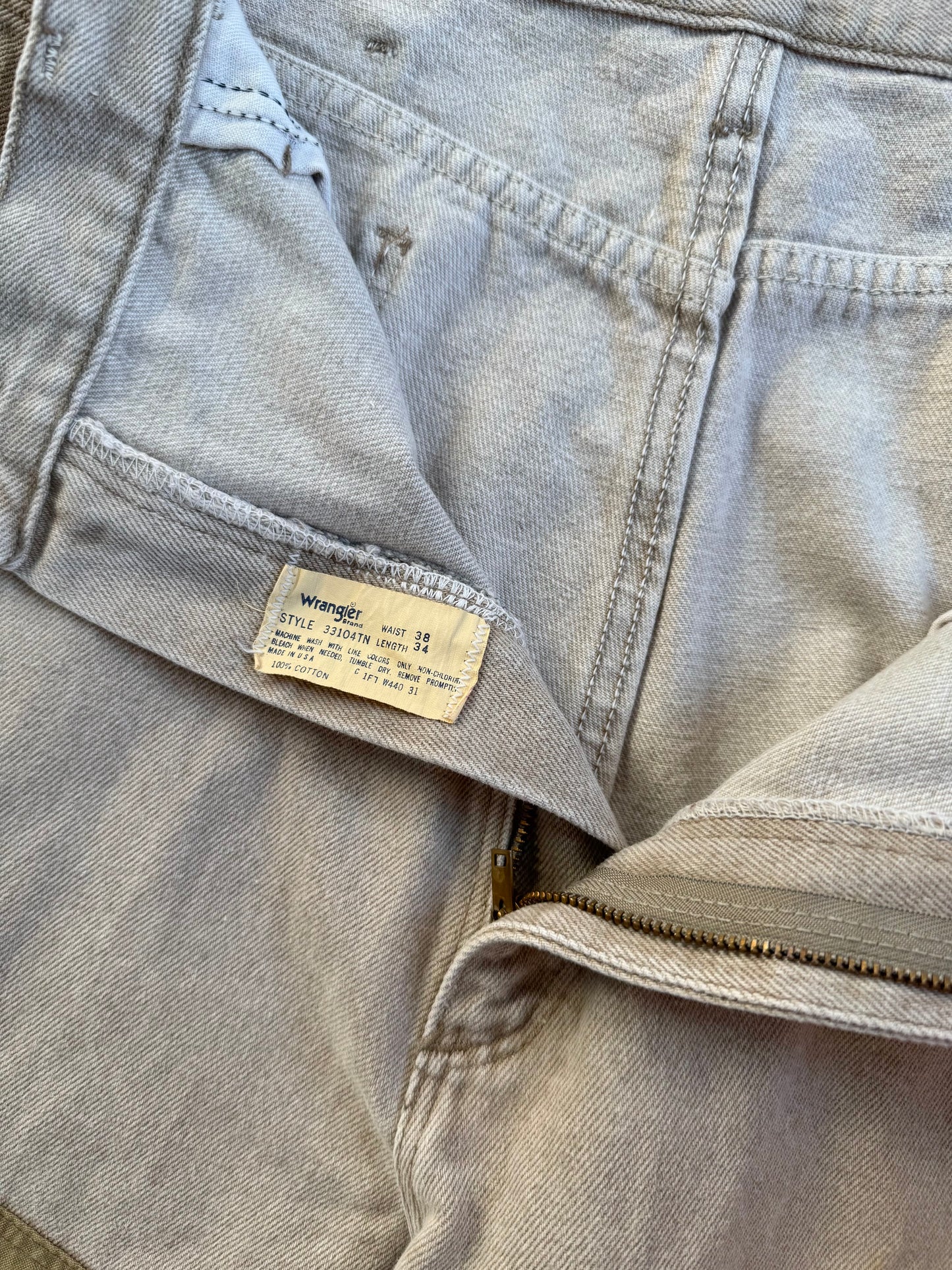 Vintage 1990s Wrangler Rugged Wear Double Knee Brush Pants | Waist 38”