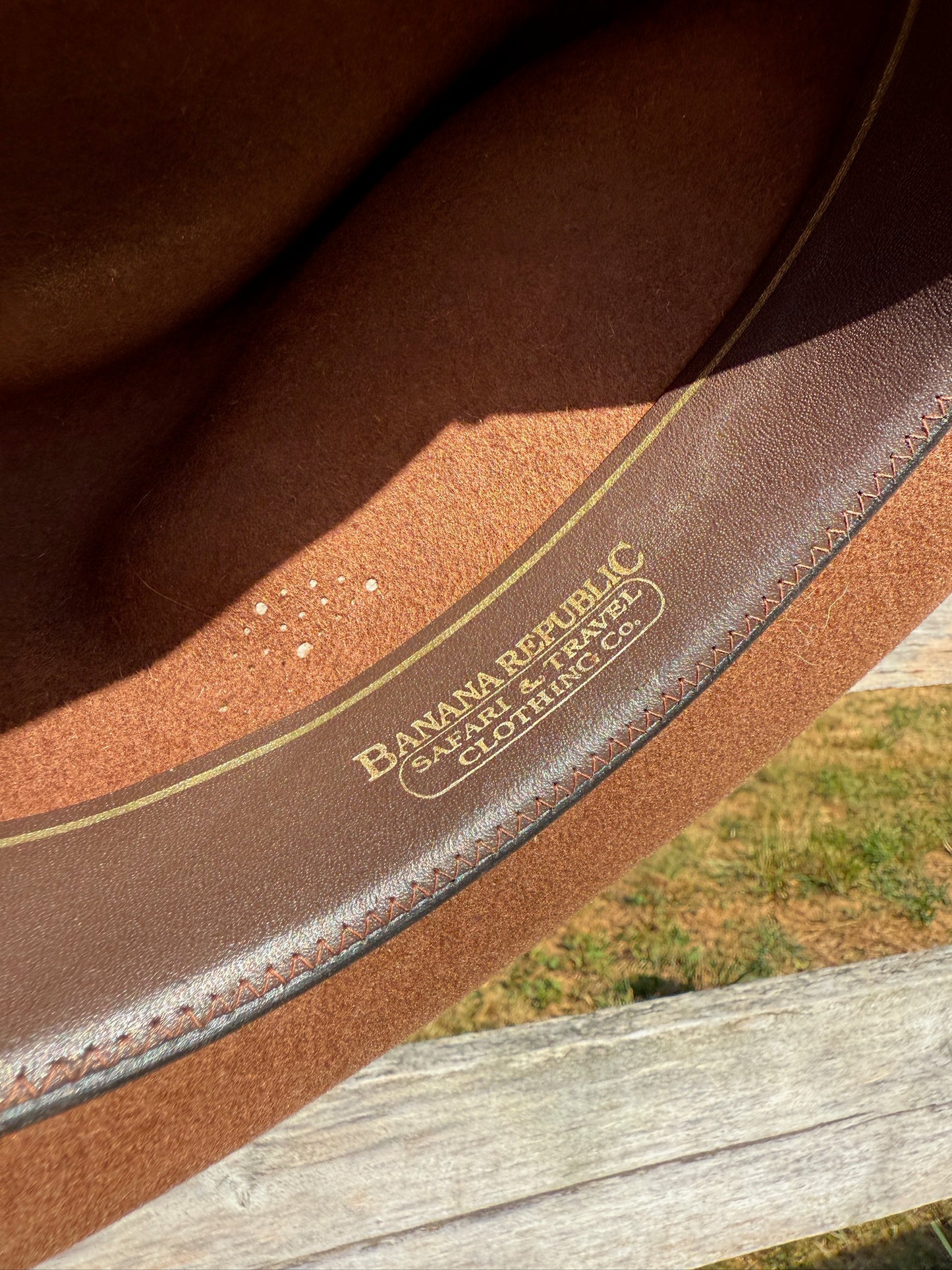 Vintage 1980s Banana Republic Brown Felt Wool Fedora