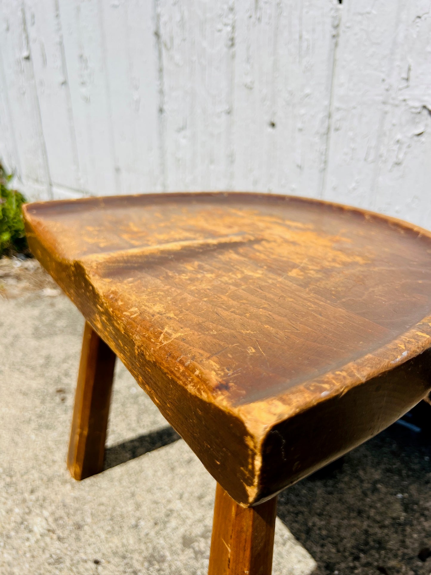Primitive Wood Milking Stool