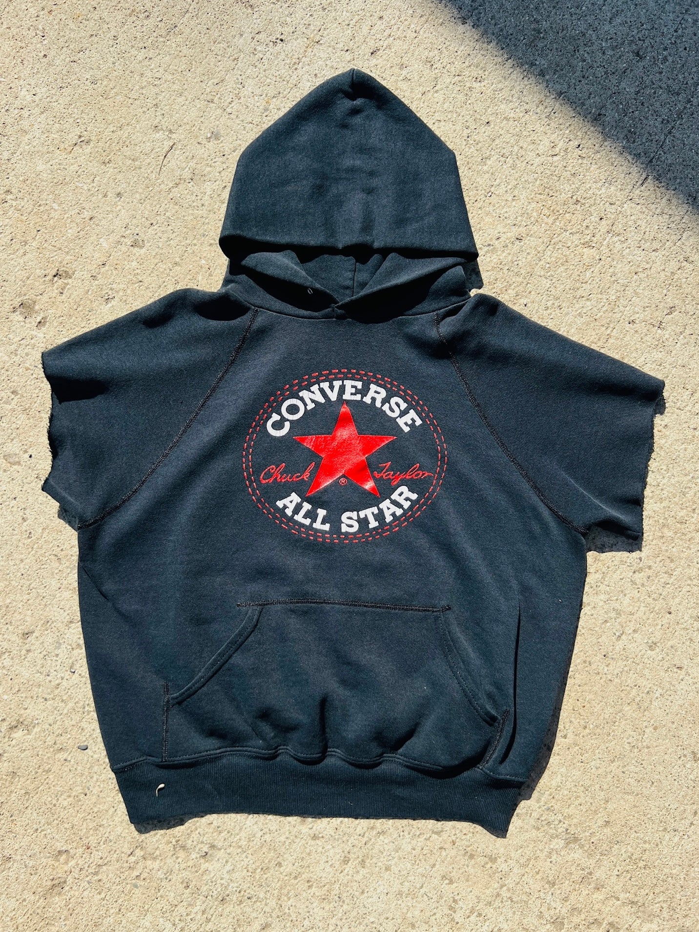 Vintage 1990s Converse Cut-Off Hoodie | Medium