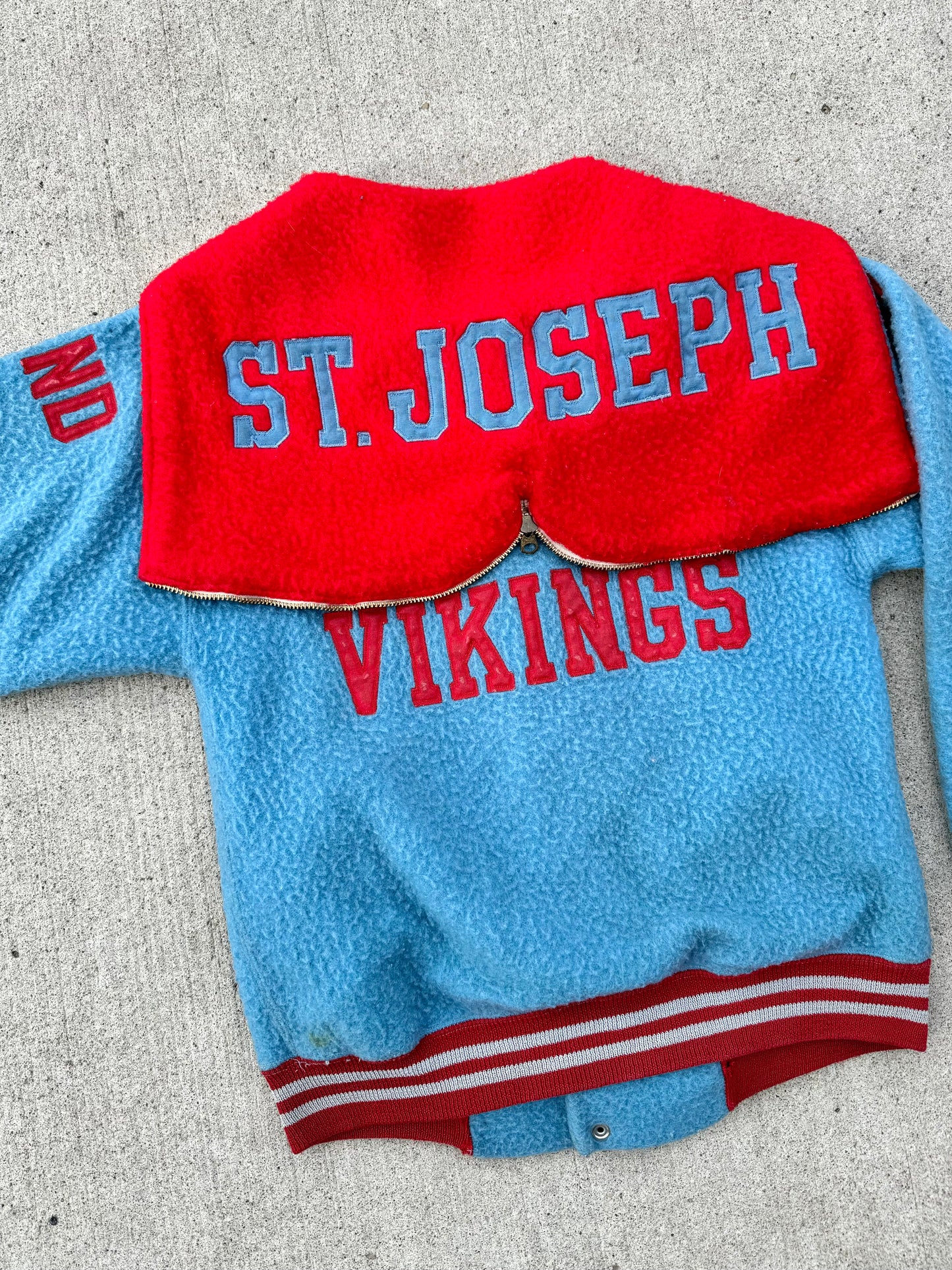 Vintage 1970s Champion St. Joseph Vikings Varsity Jacket | Small