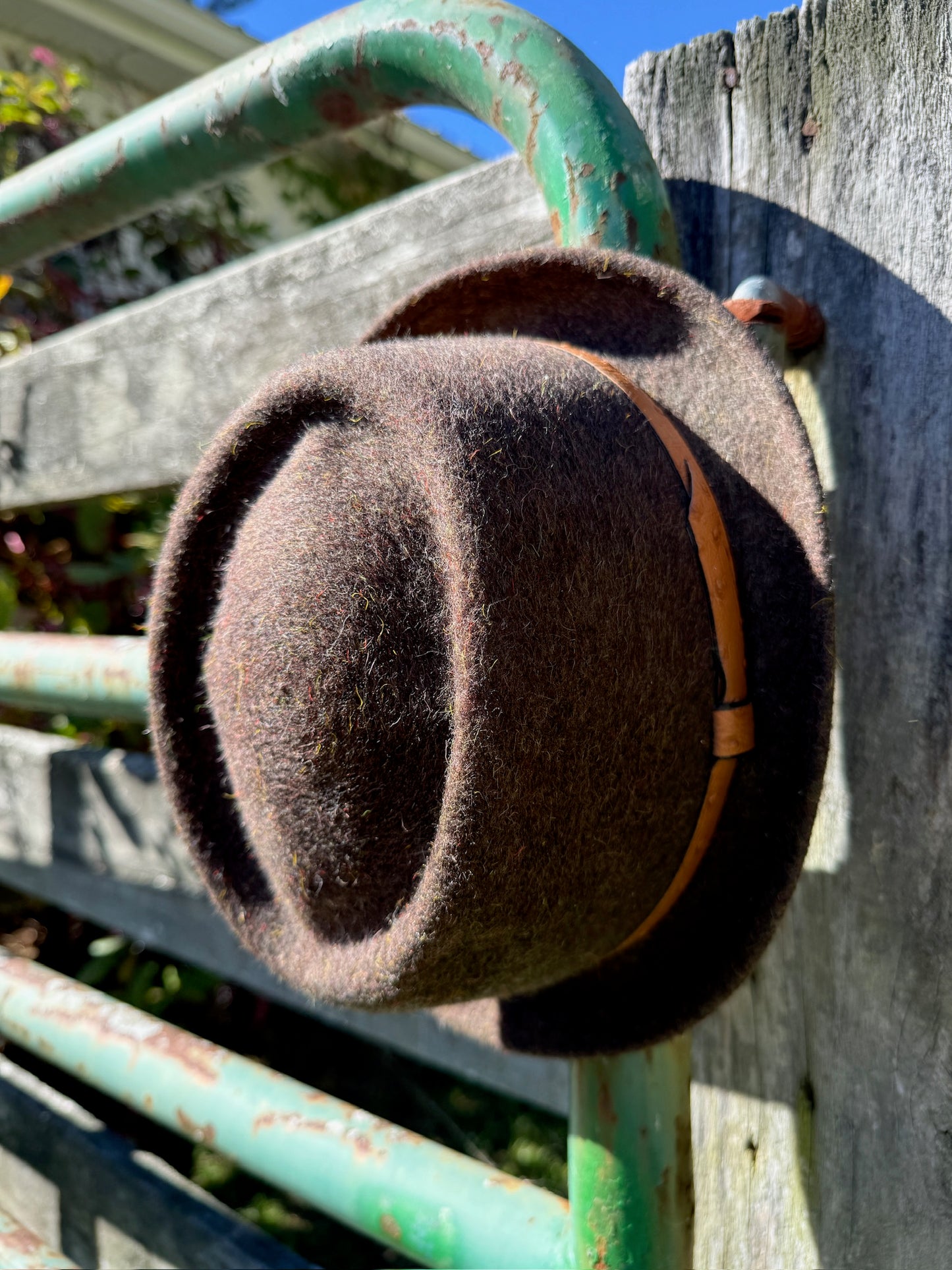 Vintage 1970s River By Farms Wool Equestrian Hat