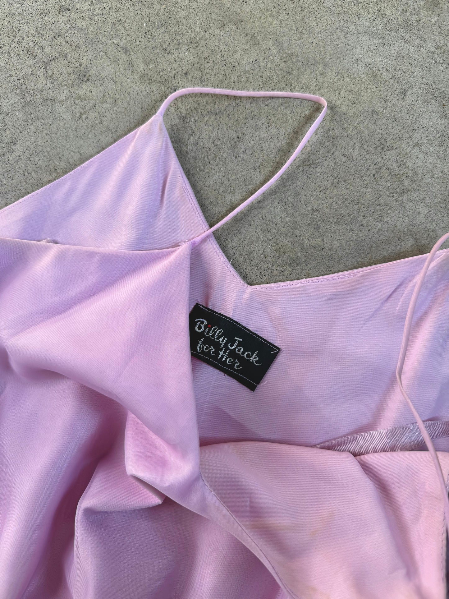 Vintage 1960s Billy Jack Mauve Chiffon Fairy-Style Dress w/ Cape | XS
