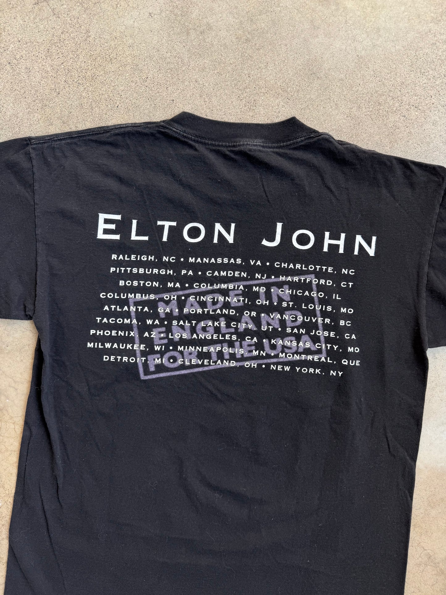 Vintage 1995 Elton John Made in England Tour Tee | Large