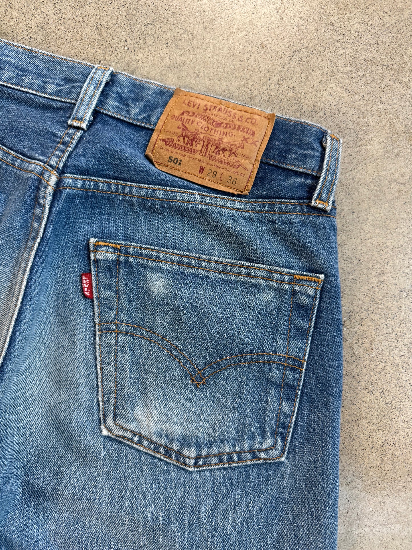 Vintage 1990s Levi’s 501 Cut-Off Denim Shorts | Waist 29”