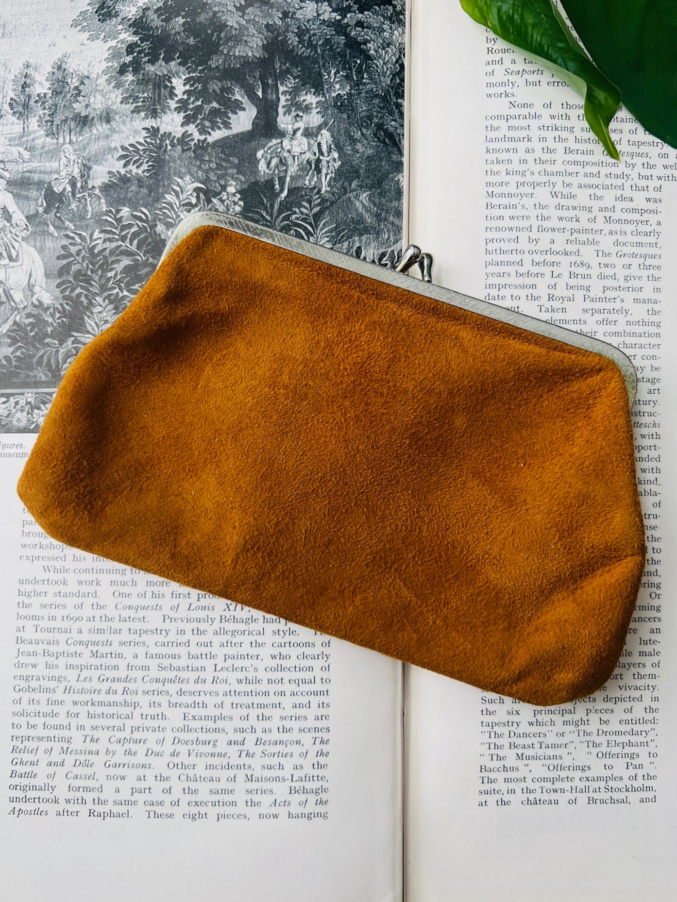 Vintage 1960s Suede Leather Wallet