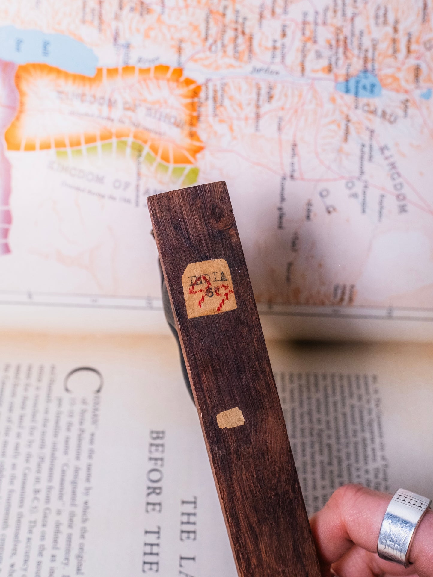 Vintage 1950s Carved Horn Jaguar Figurine