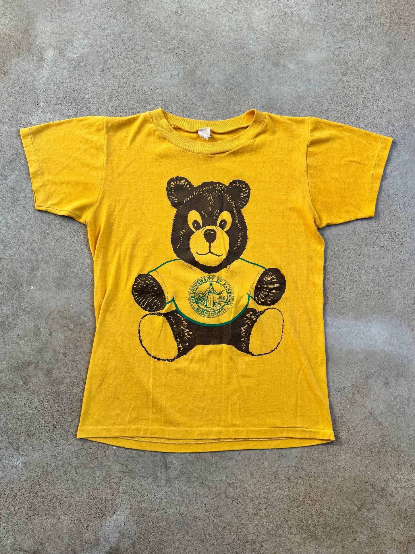 Vintage 1970s University of Alabama Birmingham Teddy Bear Tee | Medium
