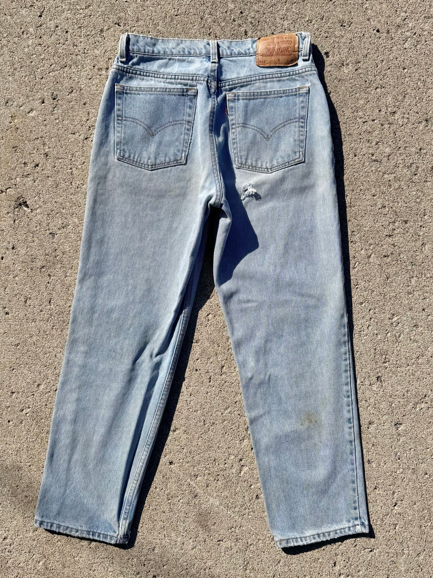 Vintage 1990s Levi’s 512 Slim Straight Worn Jeans | Waist 30”