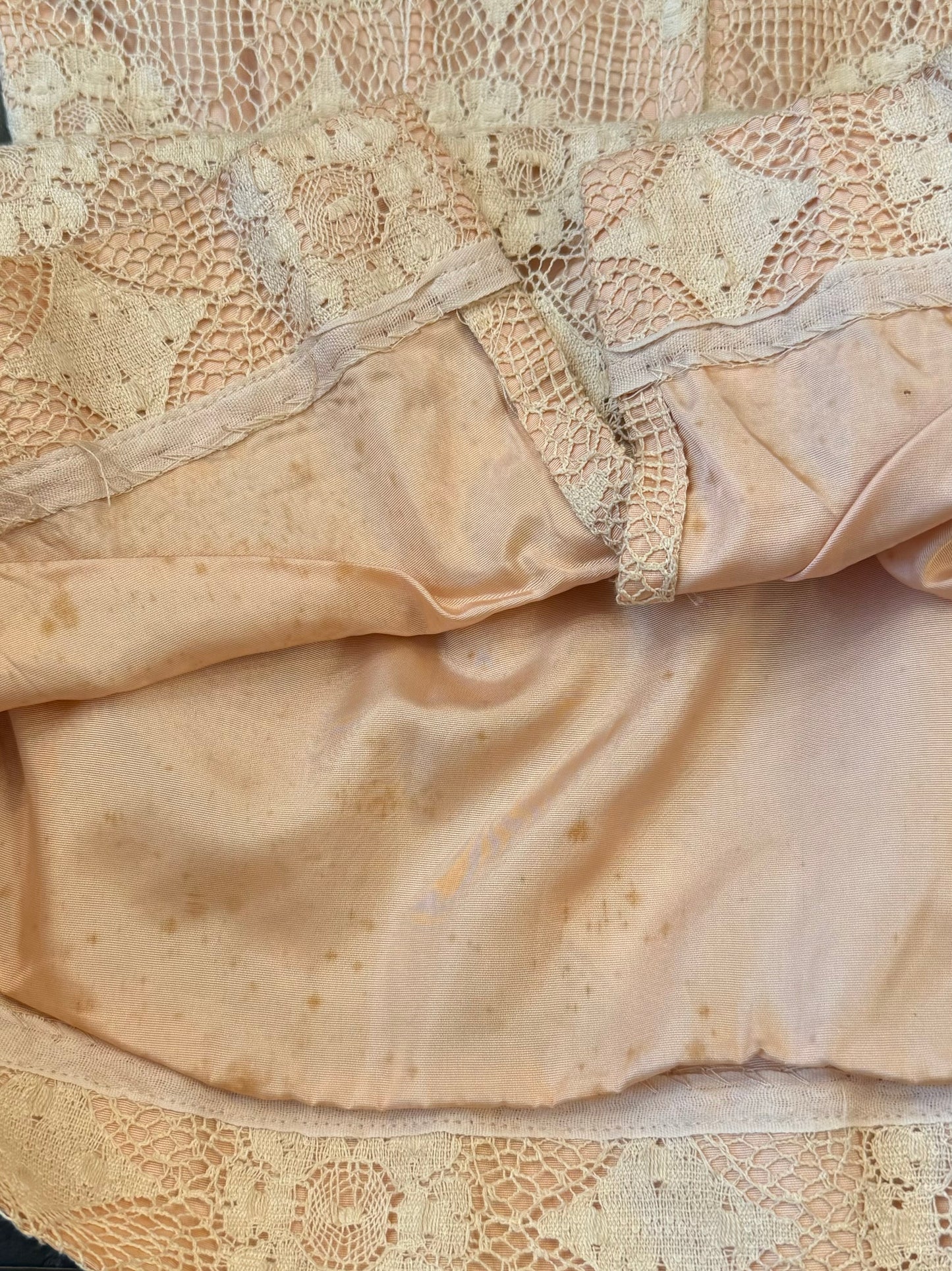 Vintage 1950s Roseweb Lace Dress & Jacket Two-Piece Set | Small